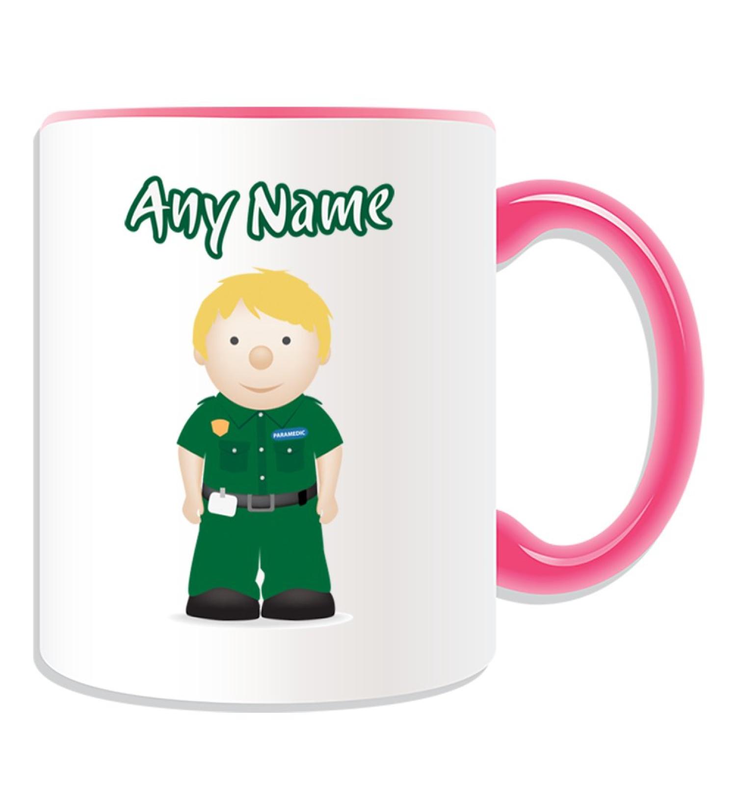 Custom Personalized Paramedic Gift for Men - Blonde Hair - Unique NHS Design with Name & Message Options - Buy Online on GoSupps.com
