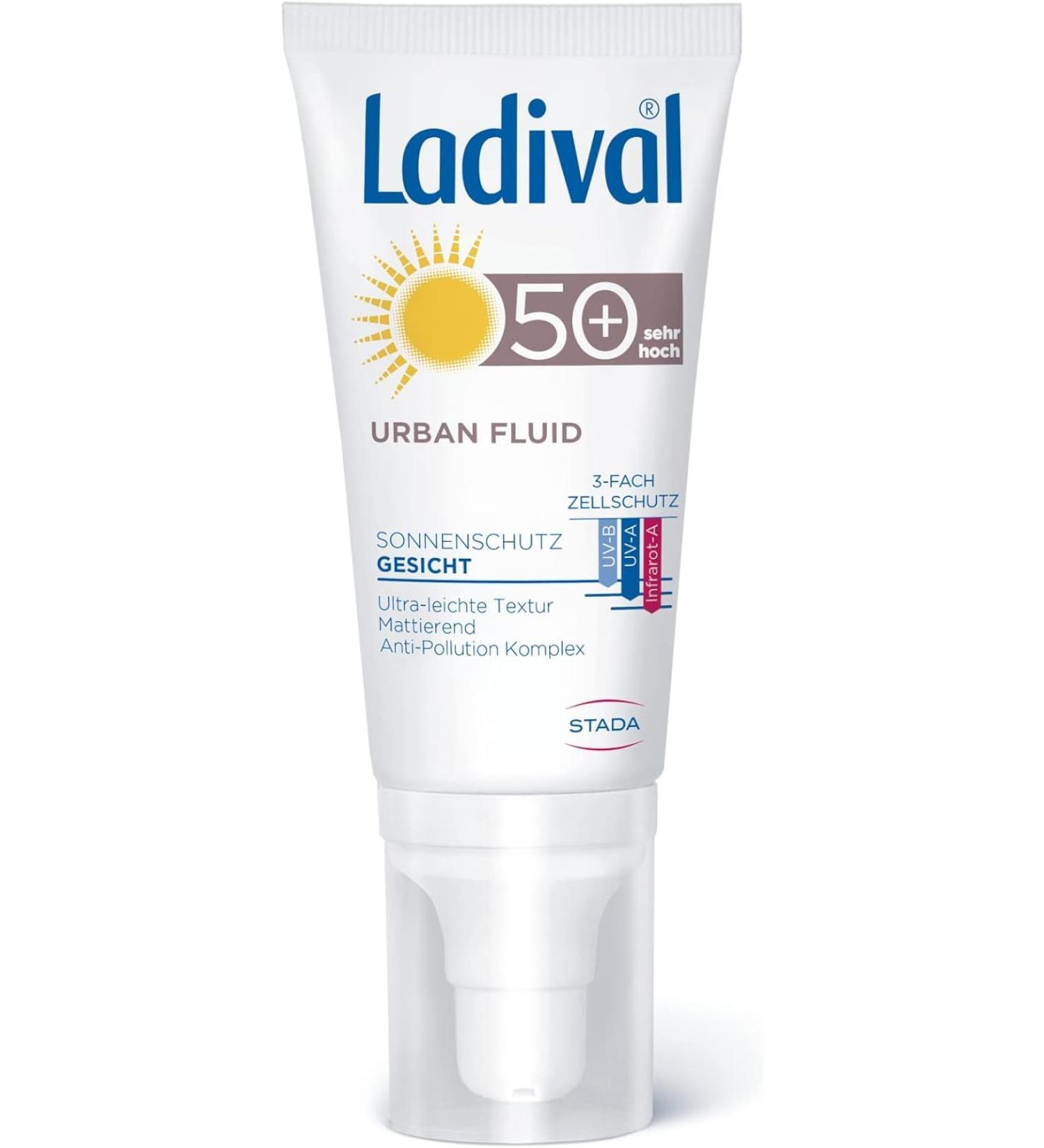 Ladival Urban Fluid LSF 50 - Ultra-Light Matting Sunscreen for Daily Use - 50ml | Buy Internationally - Buy Online on GoSupps.com