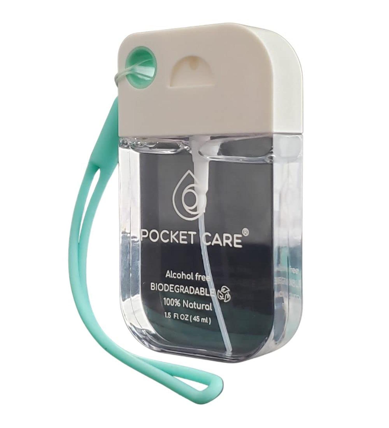 Pocket Care Mint Hand Sanitizer Spray 45ml | Organic & Natural Travel Size Hand Spray | Refreshing Mint Scent - Travel Accessories - Buy Online on GoSupps.com