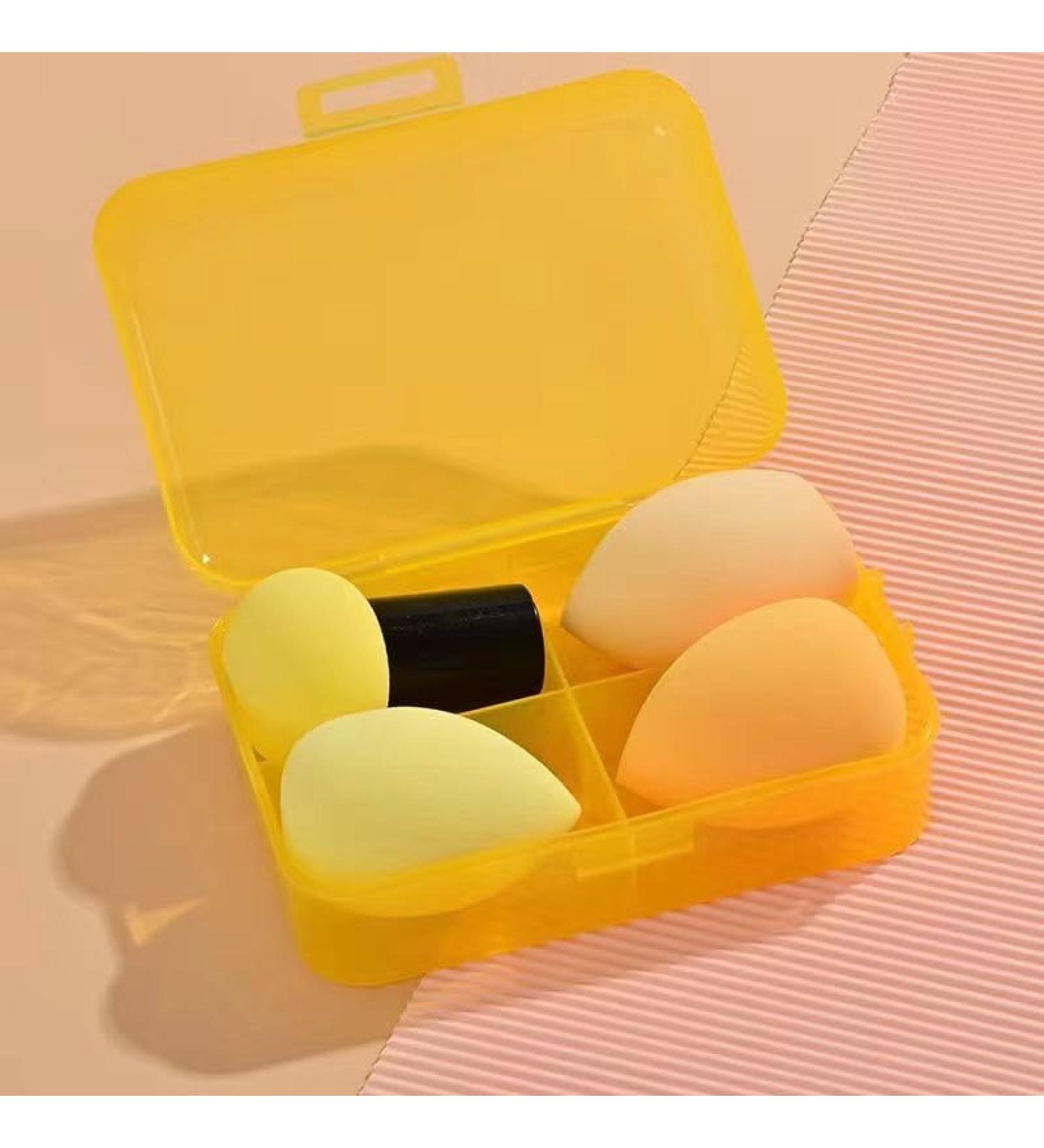 Cosmetic tools foundation brush with cosmetic eggs water droplets gourd and mushroom heads cosmetic eggs set oblique powder puff. (Color : 12)