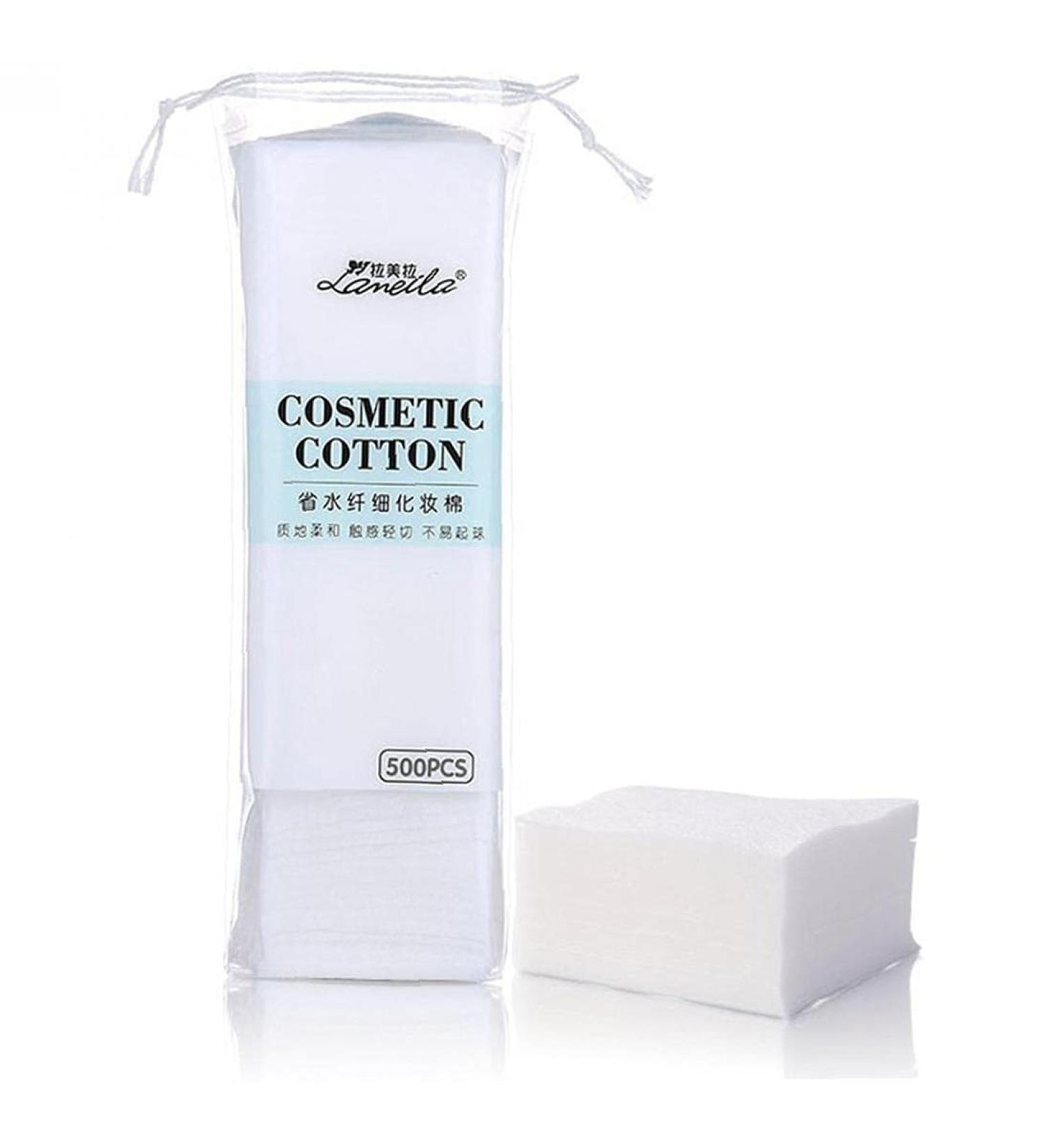 500pcs/bag Organic Cotton Pads Women Cosmetic Tissue Girls Makeup Beauty Skin Care Tool for Cleaning - Buy Online on GoSupps.com