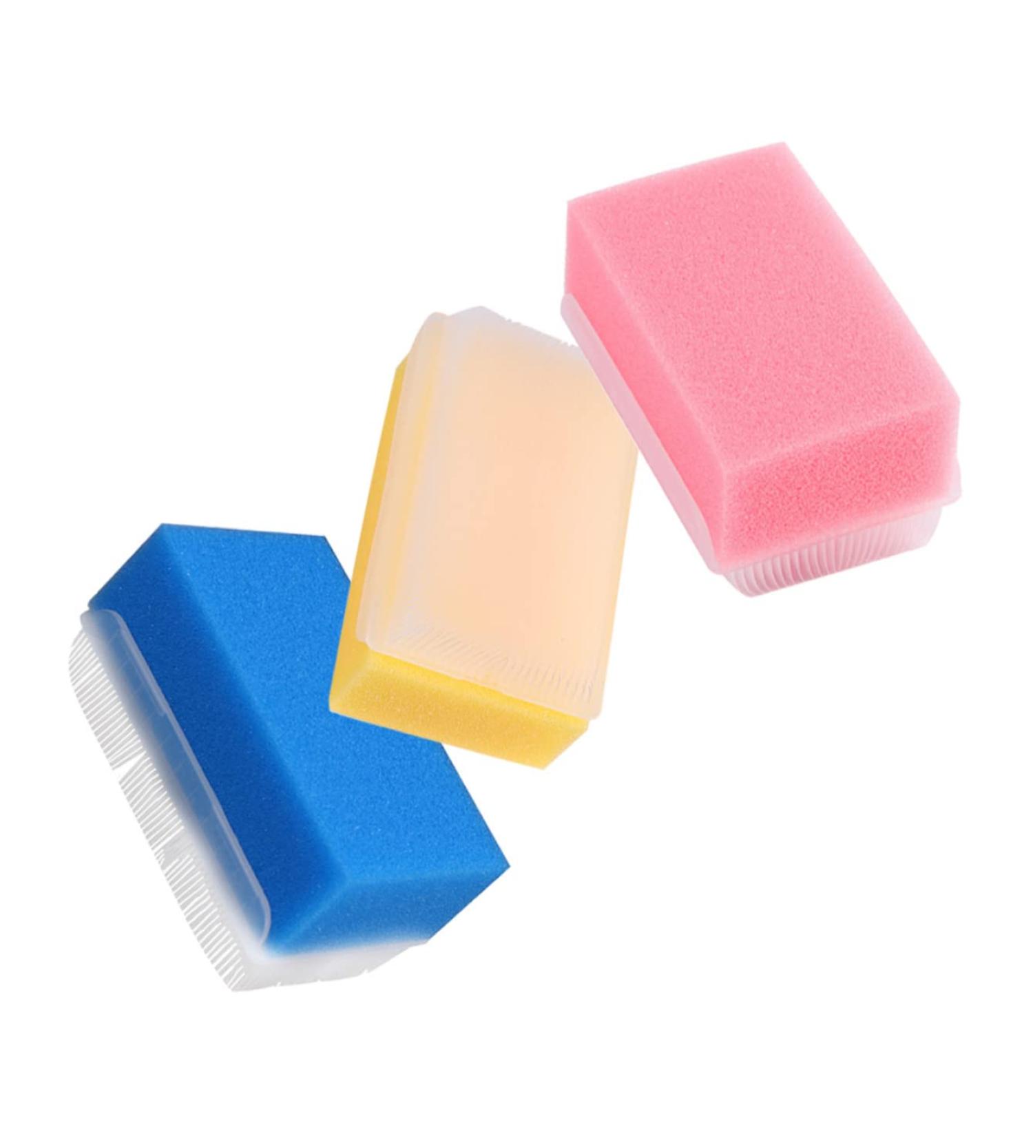 NUOBESTY 3pcs Shower Pressure Scrubber Brushes Set - Exercising Tools for Body Massage & Baby Bathing - Buy Online on GoSupps.com