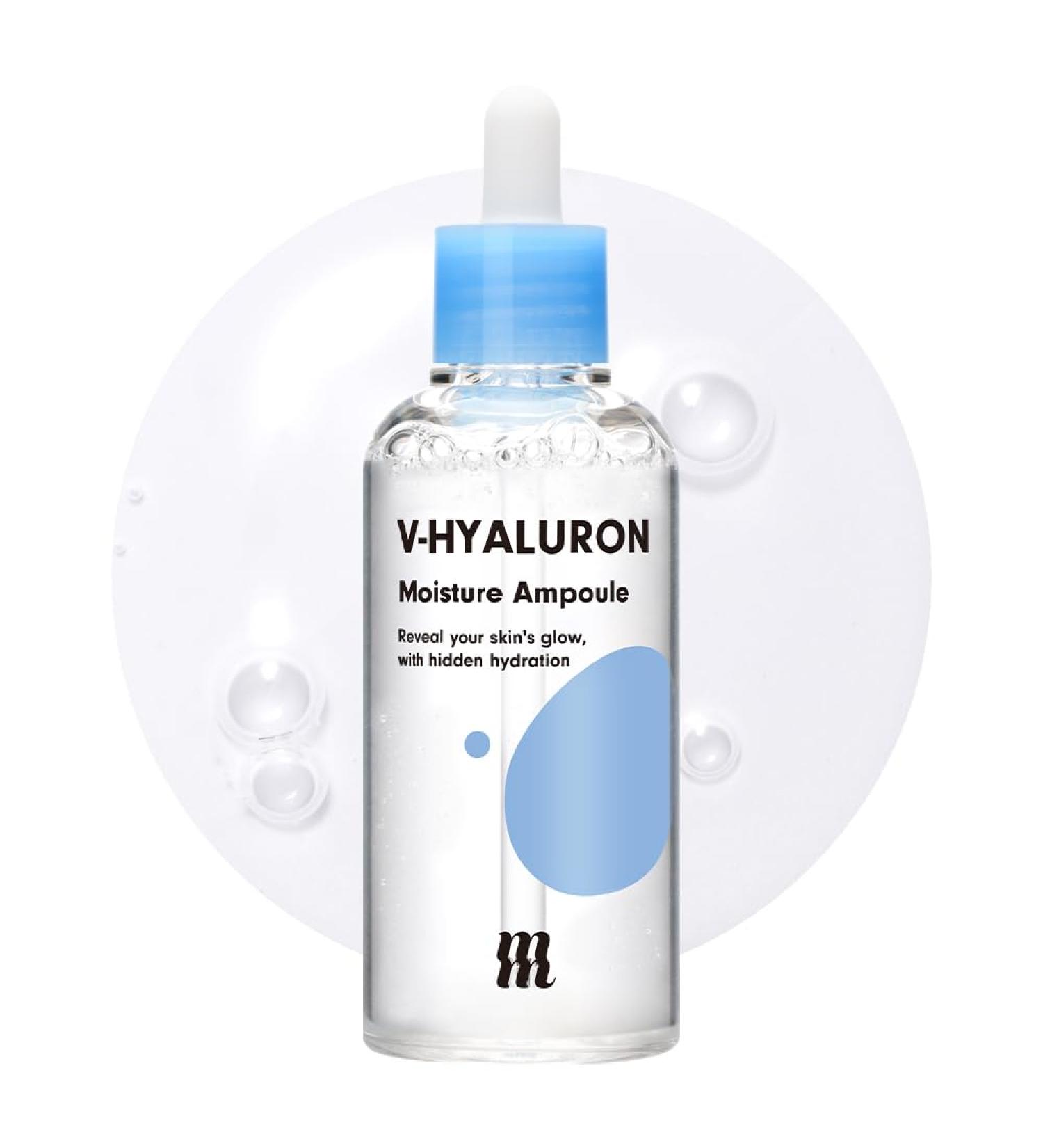 BY MERZY V-Hyaluronic Acid Moisture Ampoule - Hydrating Serum for All Skin Types | Korean Skincare - 100ml/3.38 fl.oz - Buy Online on GoSupps.com