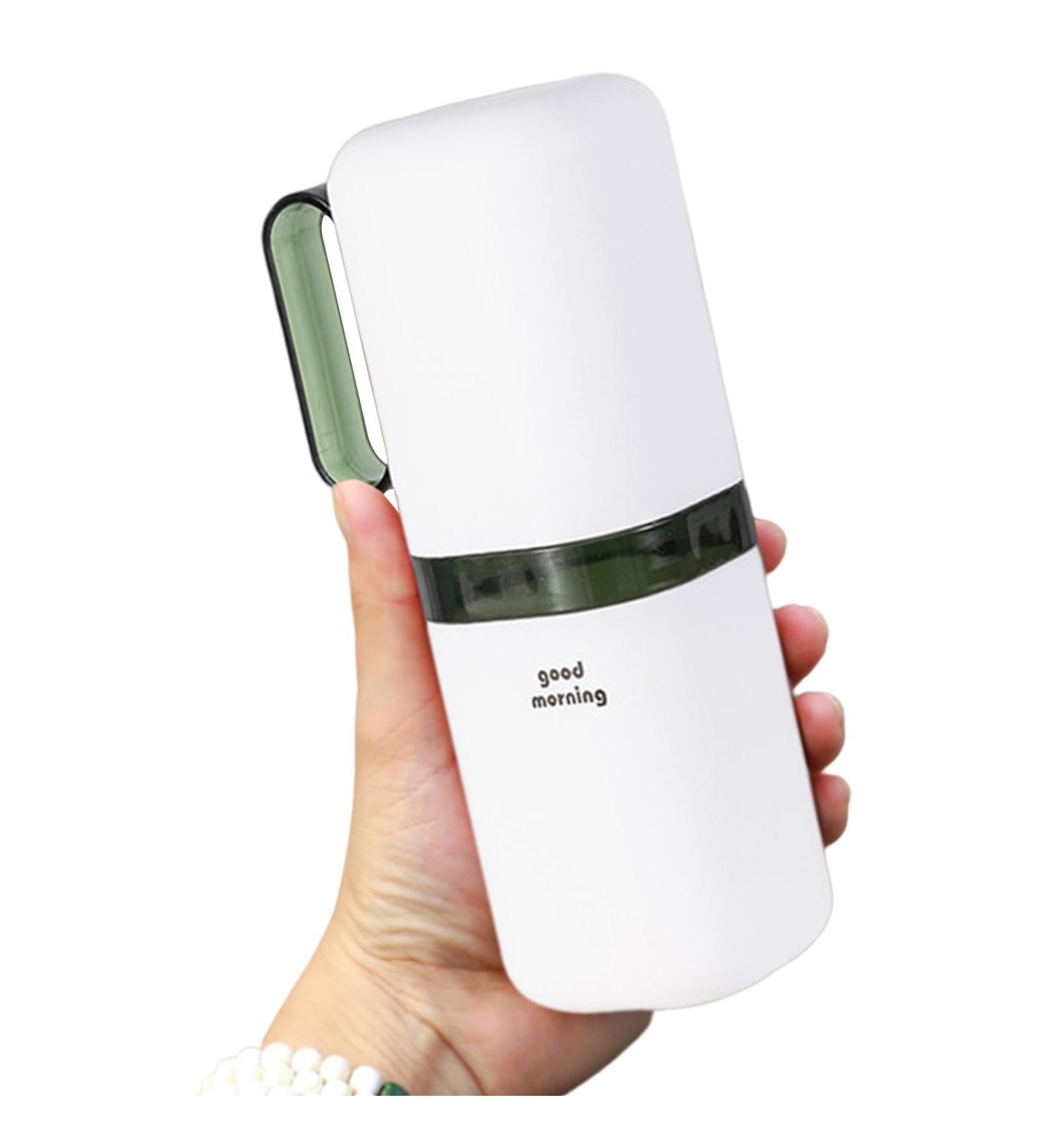 Univolunaris Travel Toothbrush Cup - Washable Camping Hotel Toiletries with Handle | Eco-Friendly Green Design - Buy Online on GoSupps.com