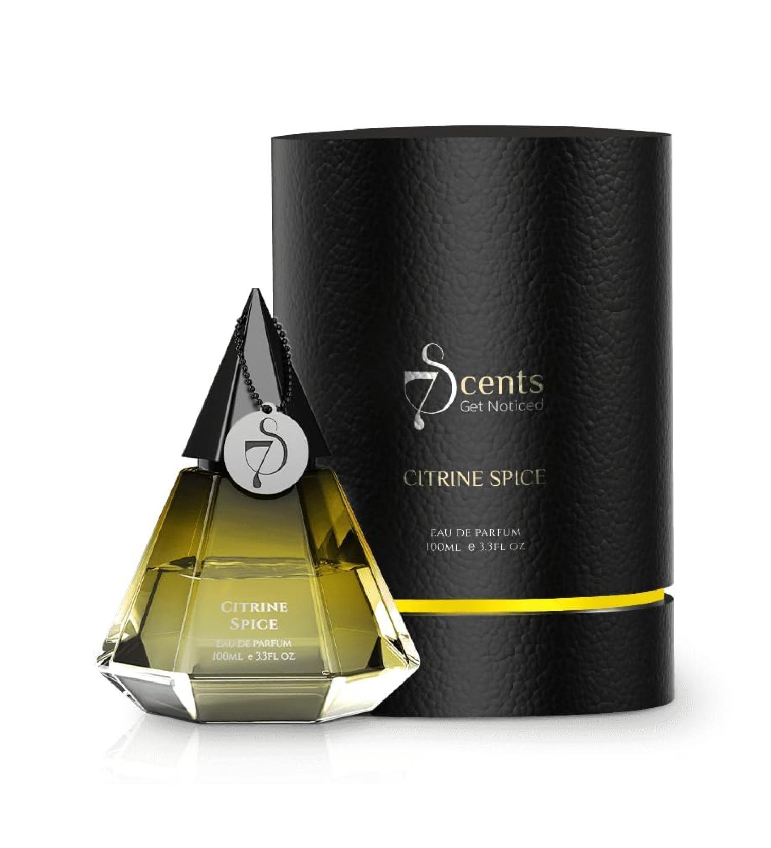 7'S Unisex Perfume Long-Lasting Luxury Fragrance for Men & Women Eau de Parfum 100ml for Valentine's Day & Special Occasions (CITRINE SPICE - Fresh) - Buy Online on GoSupps.com