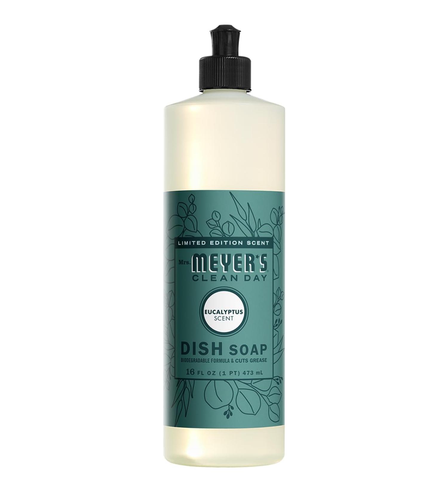 Buy Mrs. Meyer's Clean Day Eucalyptus Dish Soap 16oz | Eco-Friendly & Effective Dish Cleaning - Buy Online on GoSupps.com