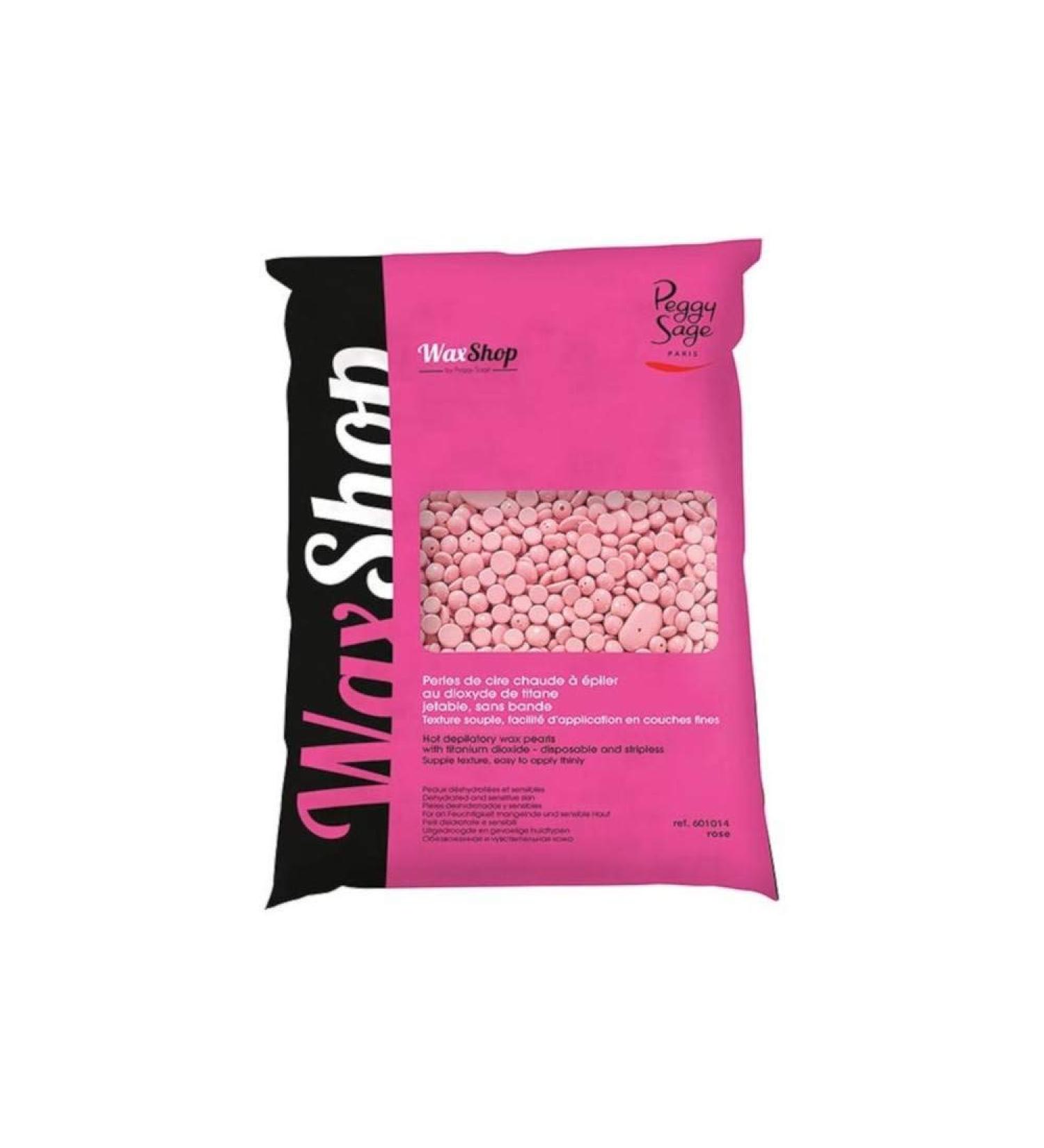 Hot wax beads for epilator jetable rose without bandage 800g