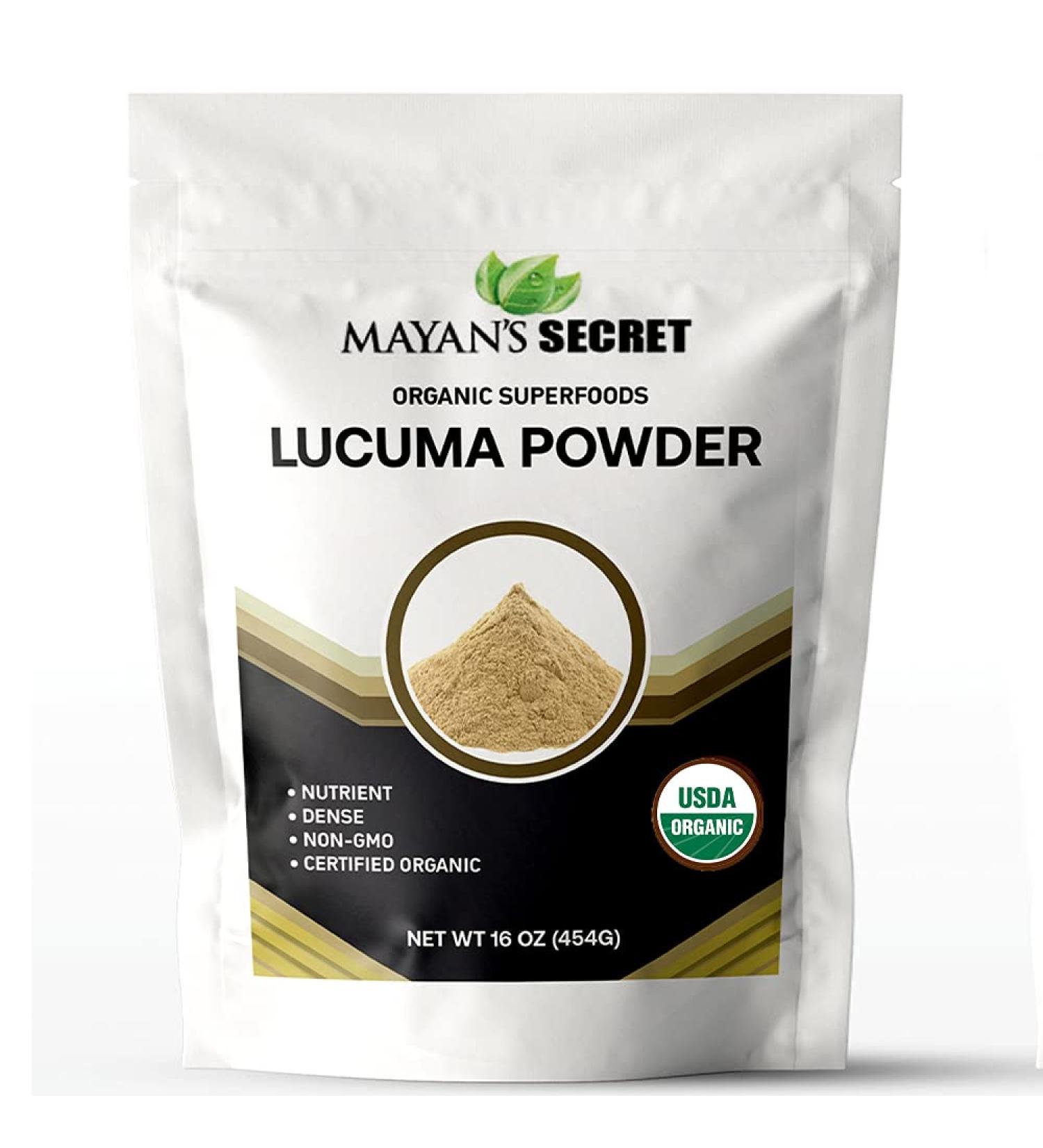 Mayan's Secret Organic Lucuma Powder - 16 oz Bottle - Buy Online on GoSupps.com