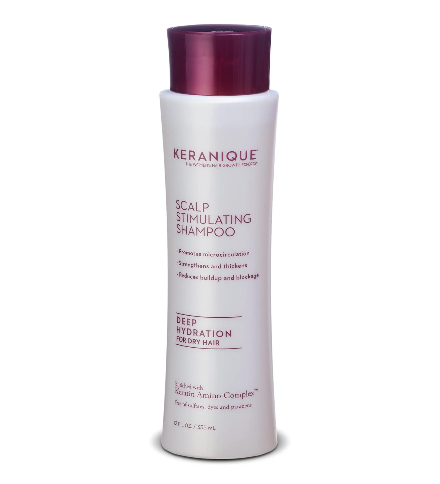 Keranique Deep Hydration Anti-Hair Loss Shampoo - Keratin Amino Complex - Sulfate, Dye, and Paraben Free - 12 Fl. Oz - Buy Online on GoSupps.com