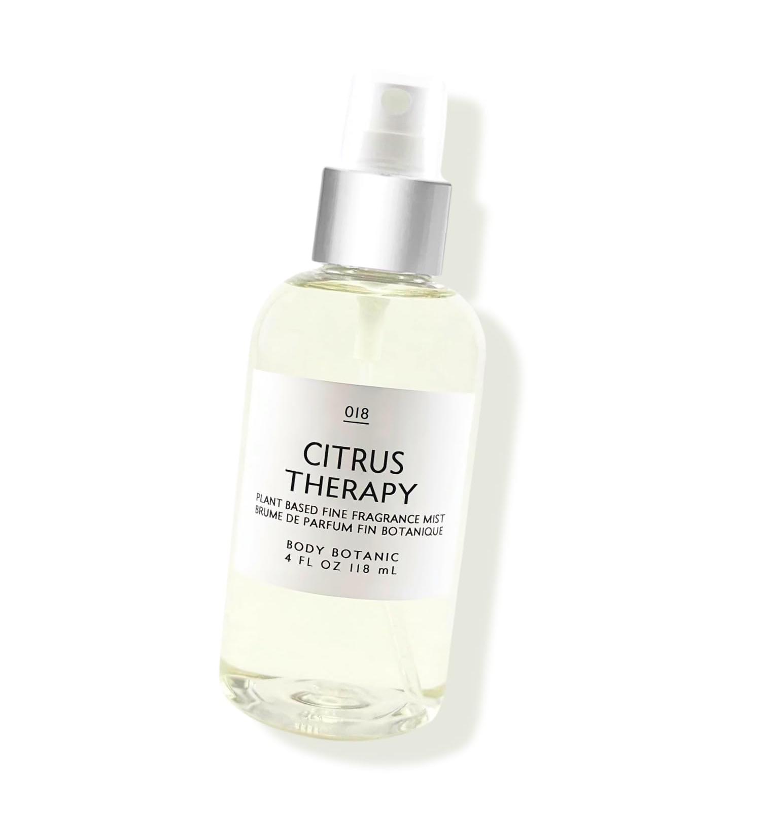 Citrus Therapy Fine Fragrance Mist by Body Botanic 4 Fl Oz 118 Ml - an Incredibly Uplifting Blend of Pink Grapefruit Fresh Bergamot and Lemon Zest (Citrus Therapy) - Buy Online on GoSupps.com