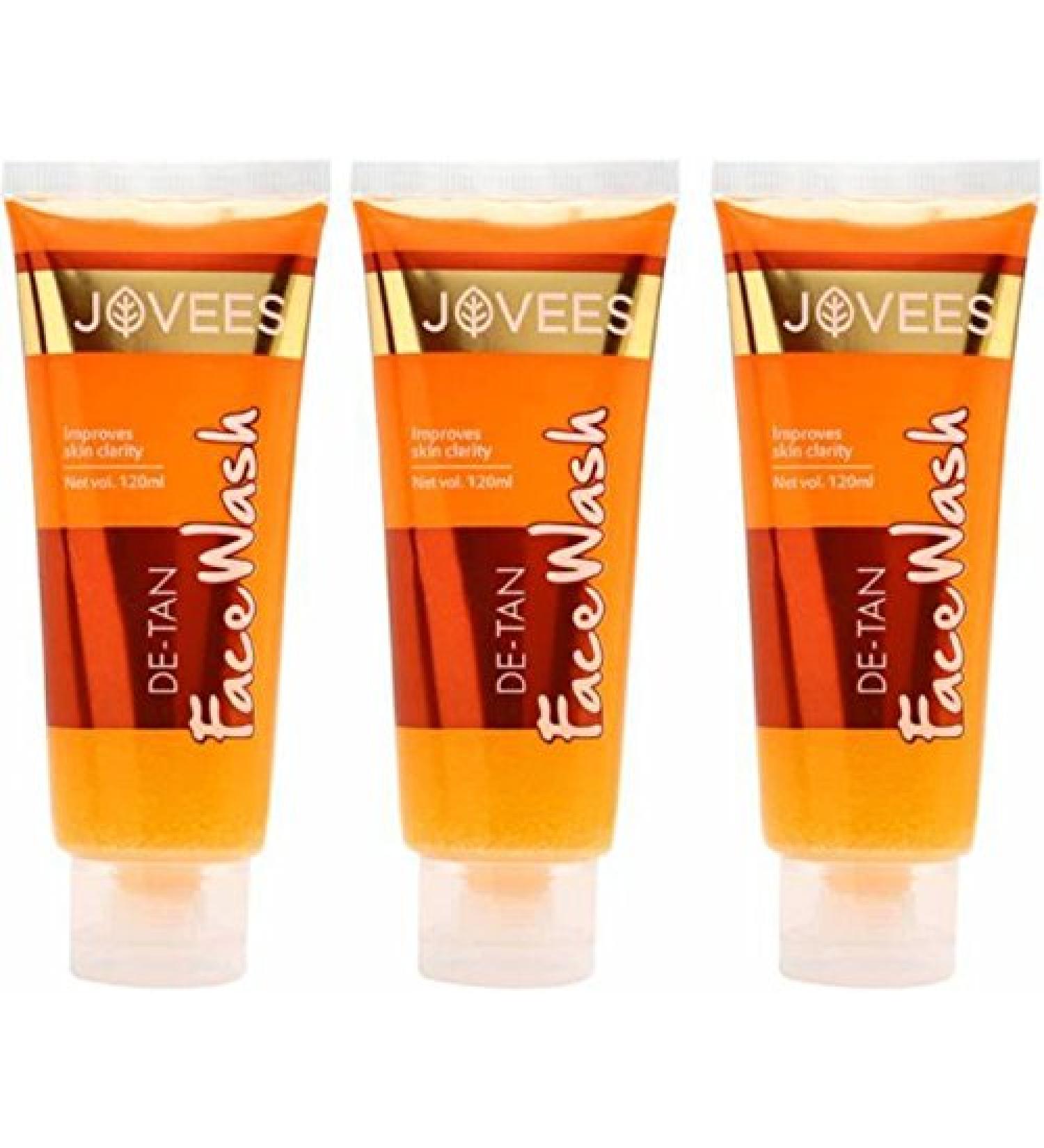 Jovees De-Tan Face Wash 120ml (PACK of 4)