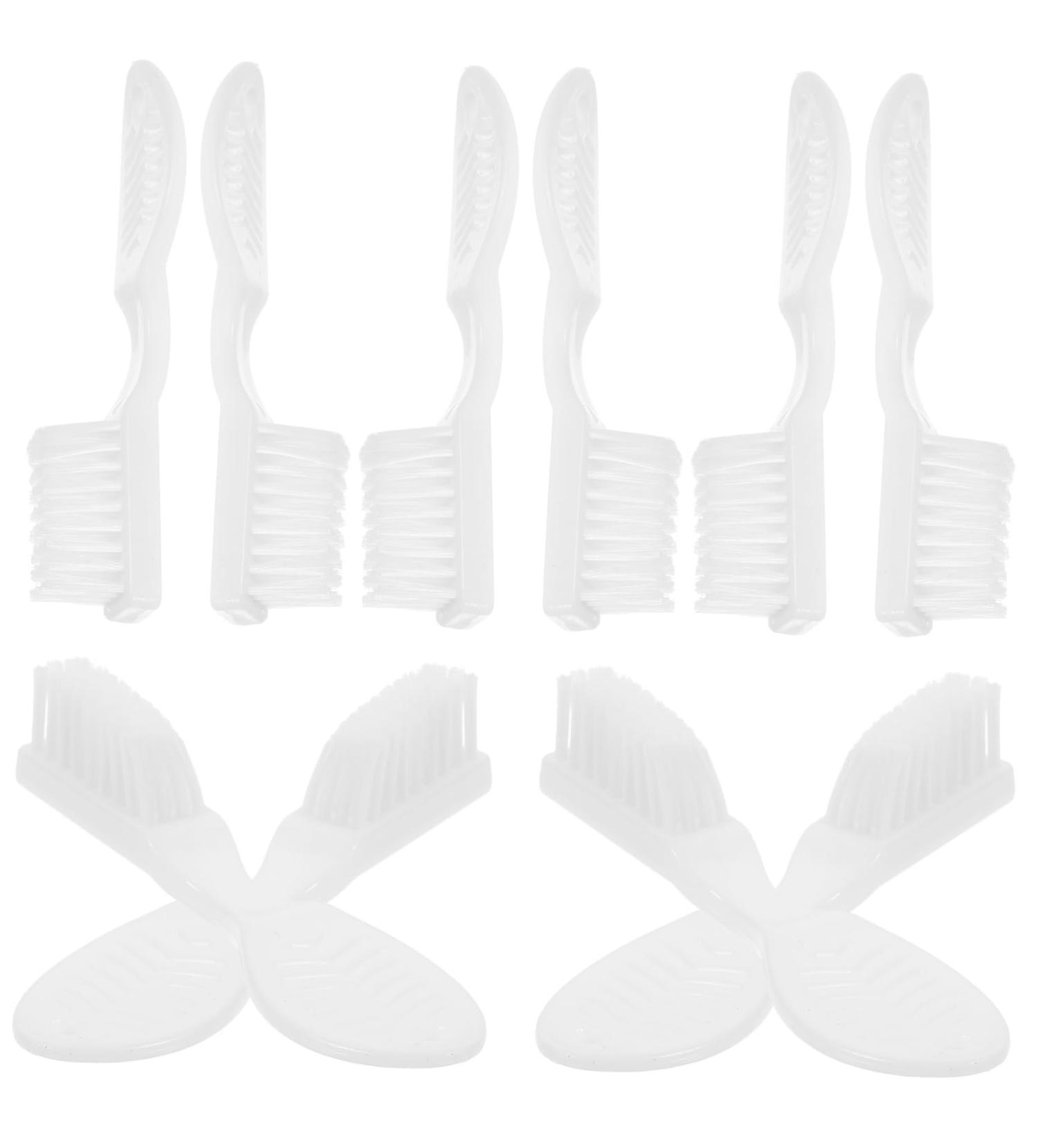 Angoily 10 Pack Wear-Resistant Prison Toothbrush - Soft Nylon Short Handle for Travel & Implants - Buy Online on GoSupps.com
