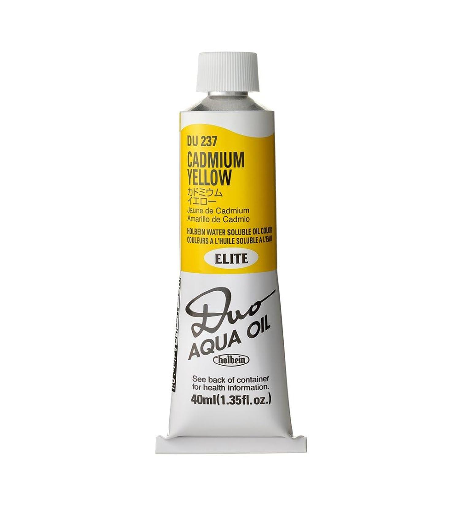 Holbein Duo Watersoluble Oil Colors - Cadmium Yellow (N) - 40ml Tube