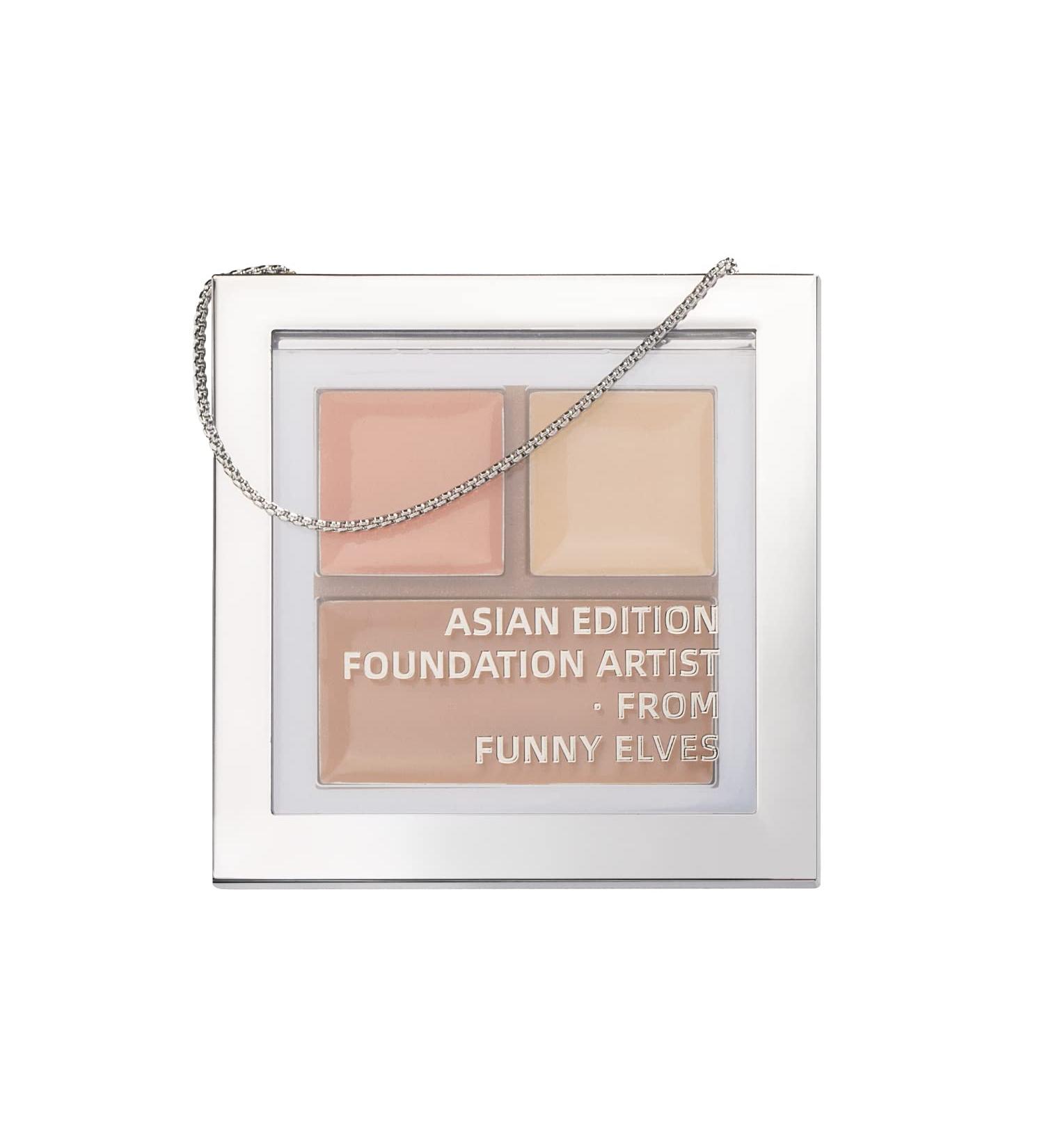 3-Color Funny Elves Concealer Palette for Full Coverage - Correct Dark Circles & Highlight - Buy Online on GoSupps.com