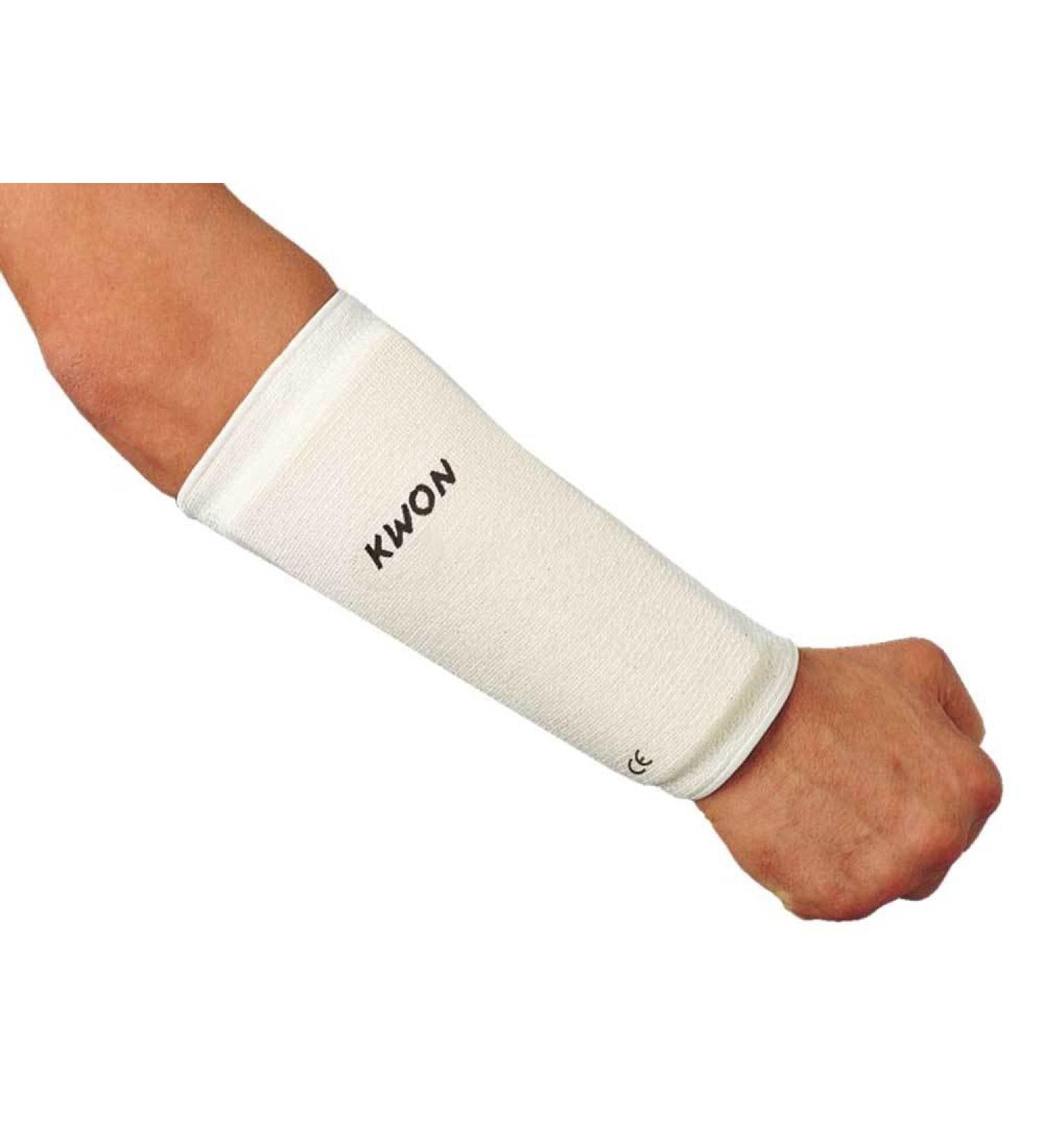 KWON Forearm Guard Fabric 40502 CE Taekwondo Forearm Guard Arm Guard White Senior