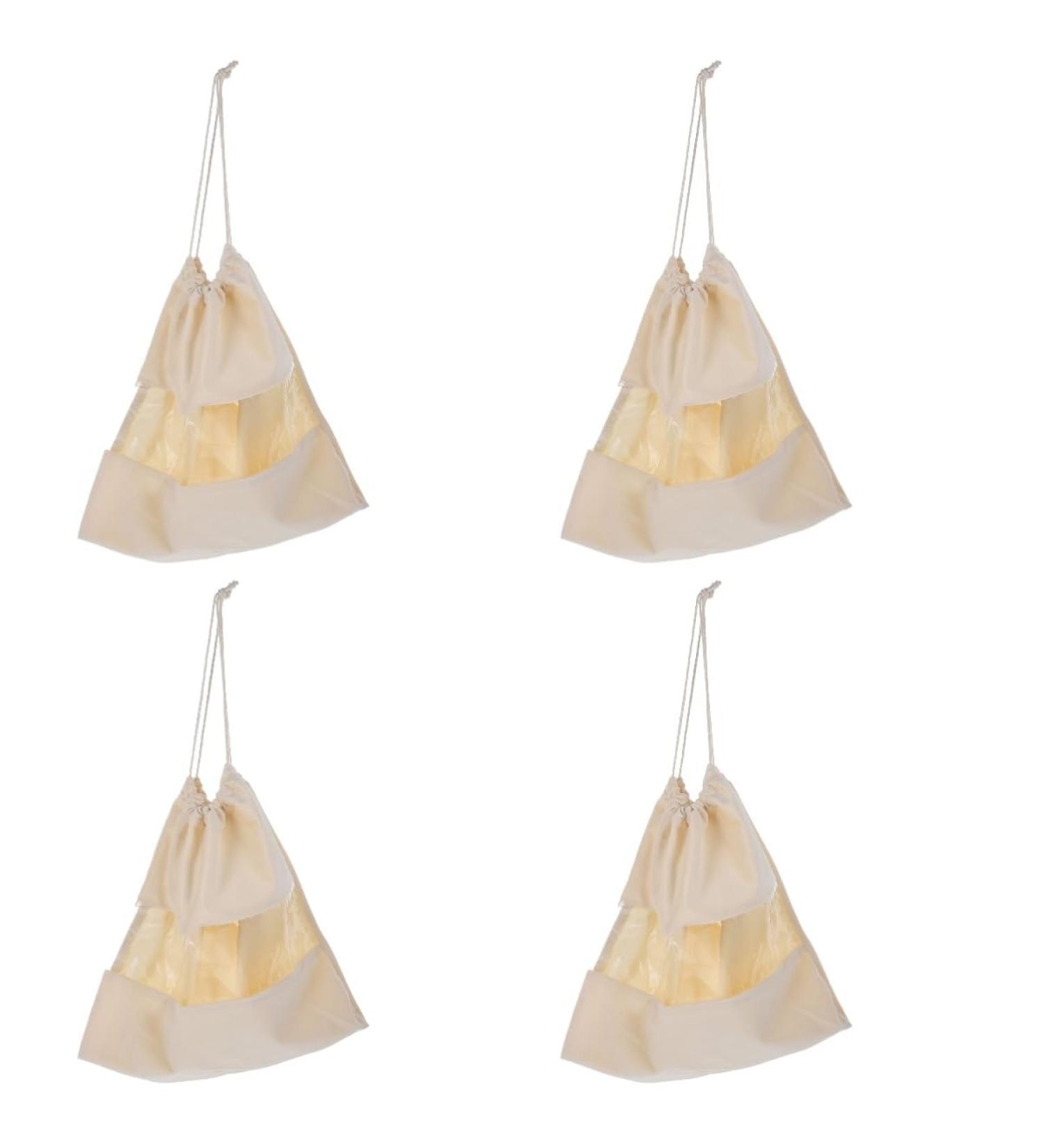 Baluue 4pcs Hair Dryer Storage Bag Drawstring Pouch Hair Dryer Pouch Hair Dryer Sack Hairdryer Beige Pvc - Buy Online on GoSupps.com