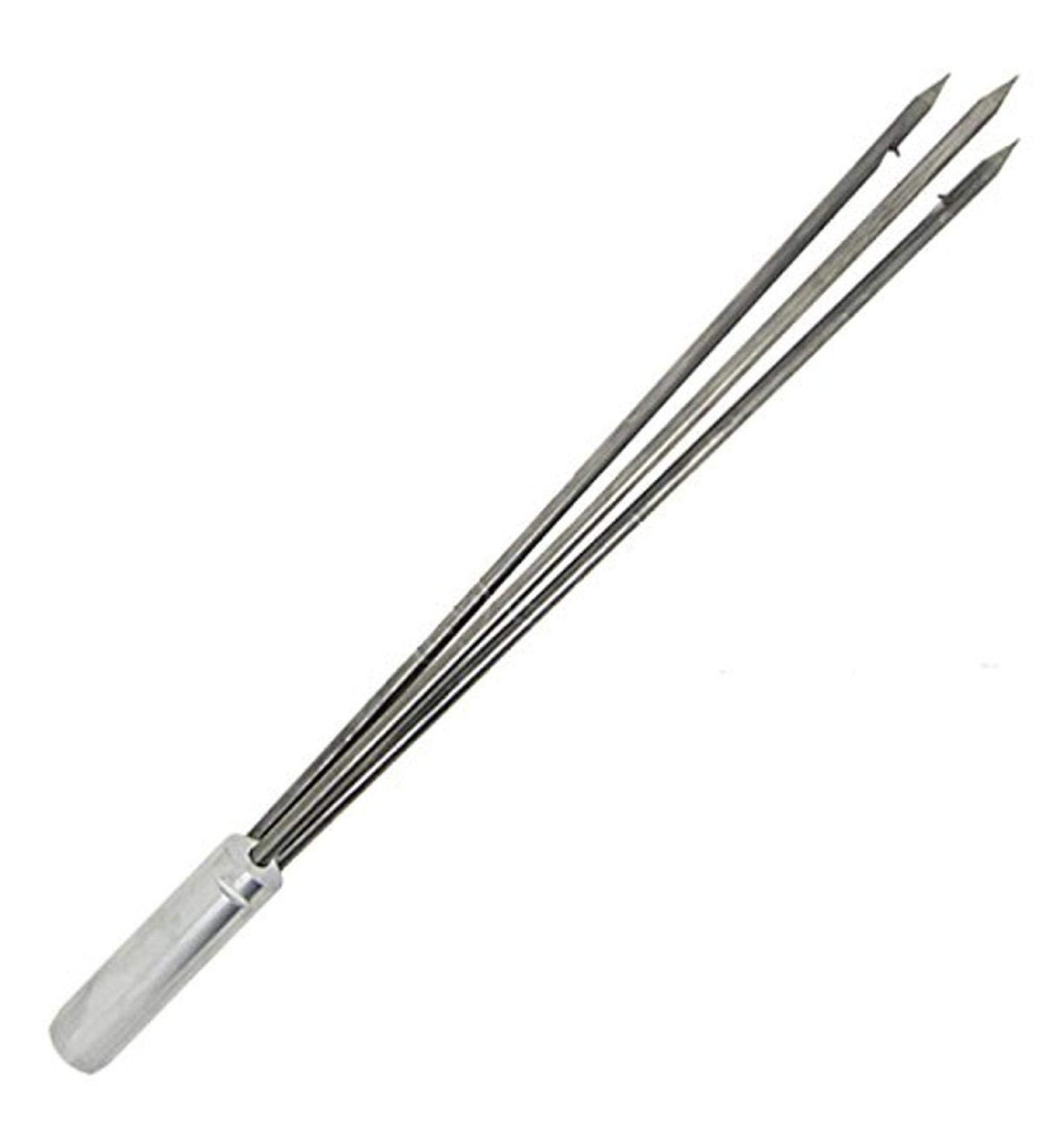 Scuba Choice Spearfishing 12-Inch Stainless Steel Pole Spear Tip 3 Prong Barb Head Paralyzer