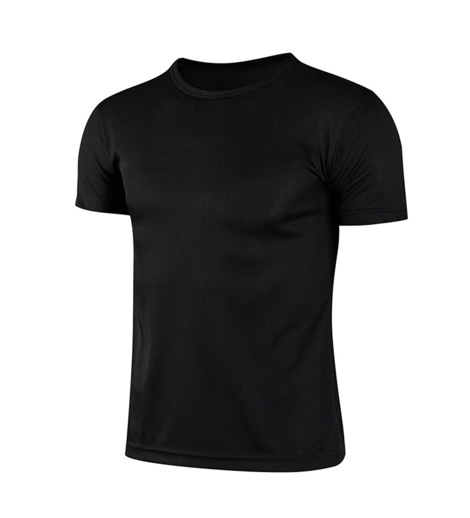 inhzoy Kids Boy's Compression Short Sleeve Shirt Quick Dry Sports T-Shirt for Running Training Swimming Black 10-11 Years