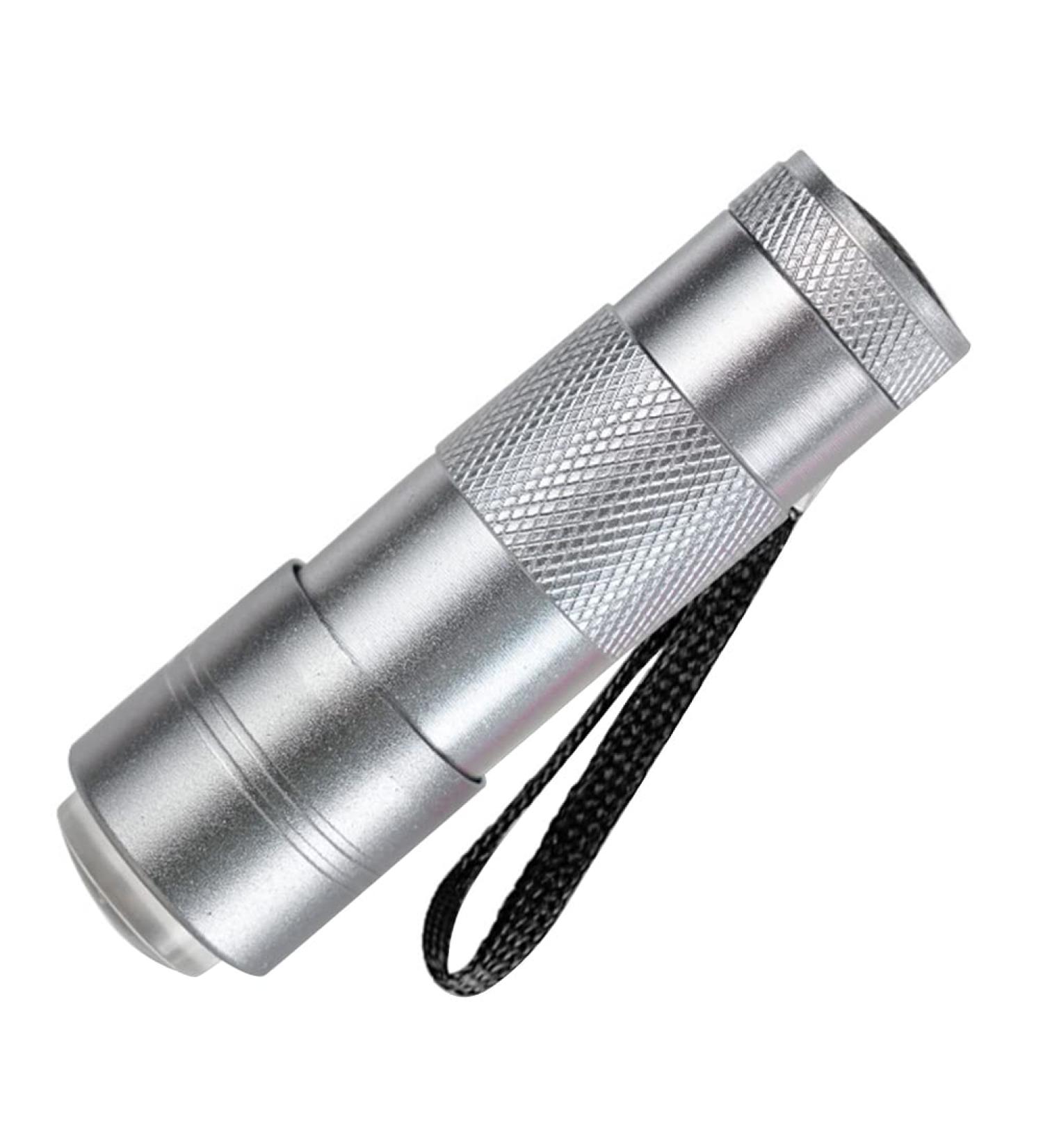 Mini Nail Polish Flashlight | LED Nail Dryer Lamp for Quick Drying | Silver Nail Art Curing Light for Home & Salon Use - Buy Online on GoSupps.com