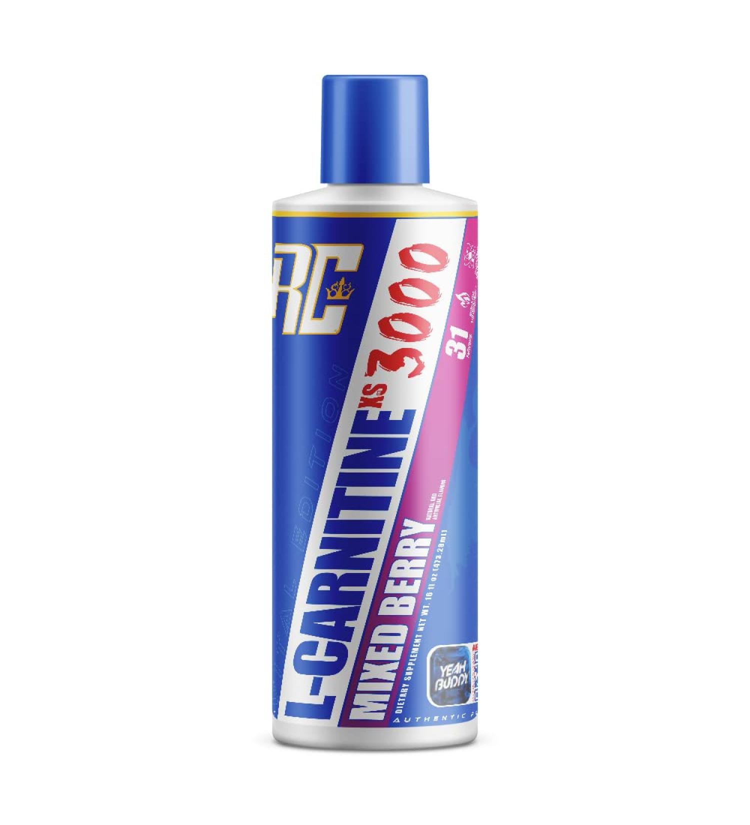 Ronnie Coleman L-Carnitine XS 3000 Liquid - Amino Acids for Metabolism & Muscle Strength - Mixed Berry 16oz - Buy Online on GoSupps.com
