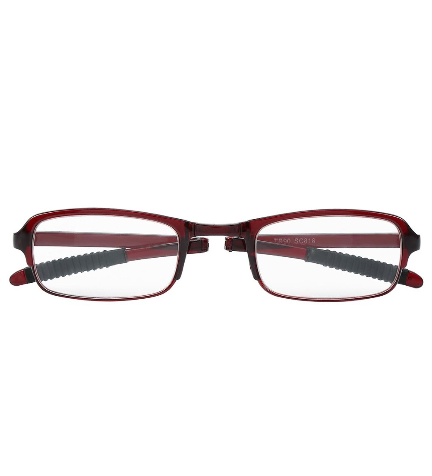 Portable Foldable Reading Glasses for Presbyopia Light & Stylish - 1.0 Red | Fatigue Relief | International Shipping - Buy Online on GoSupps.com