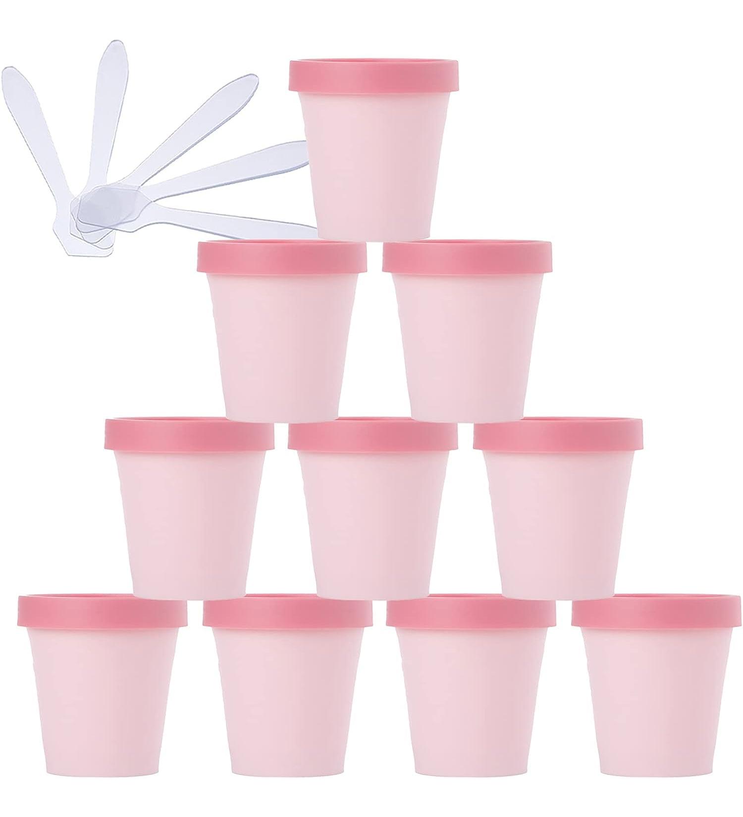 empty jars with lids cosmetic jar B0CL9KMD8Z20 PC 100ml Pink Mask Mixing Bowl Empty 100g Plastic Storage Jars with Inner Liner for Storage Body Hand Face Cream Lotion Gel 5X Spatula (Color : Roze S - Buy Online on GoSupps.com