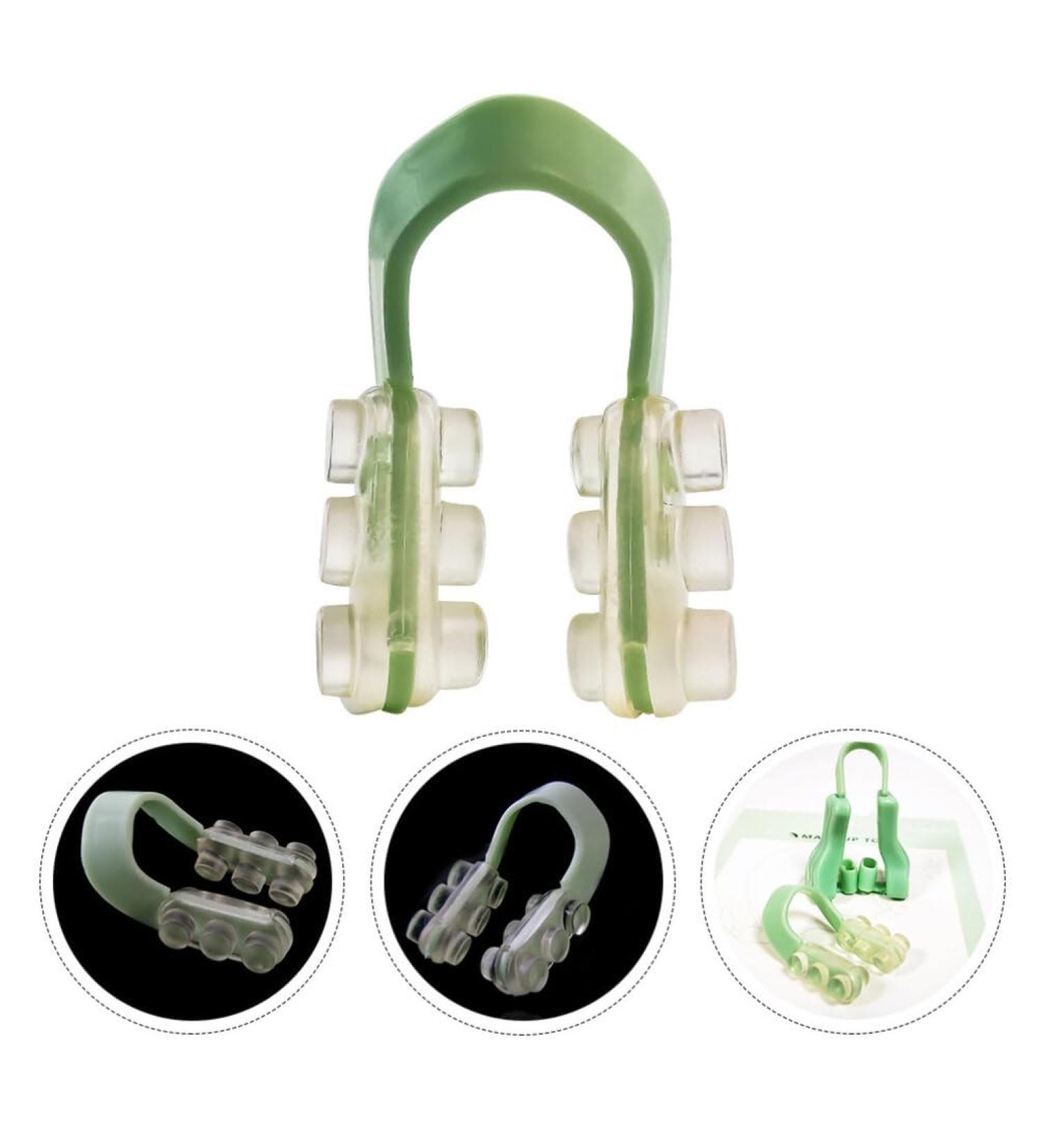 Beatifufu 1 Set Nose Clip Set Nose Bridge Straightener Night Nose Clips Sleeping Nose Clip Nose Nasal Stopper Clips Nariz U-type Nasal Woman Nose Clips U-type Nose Clips 5.3x3.8cm Green - Buy Online on GoSupps.com