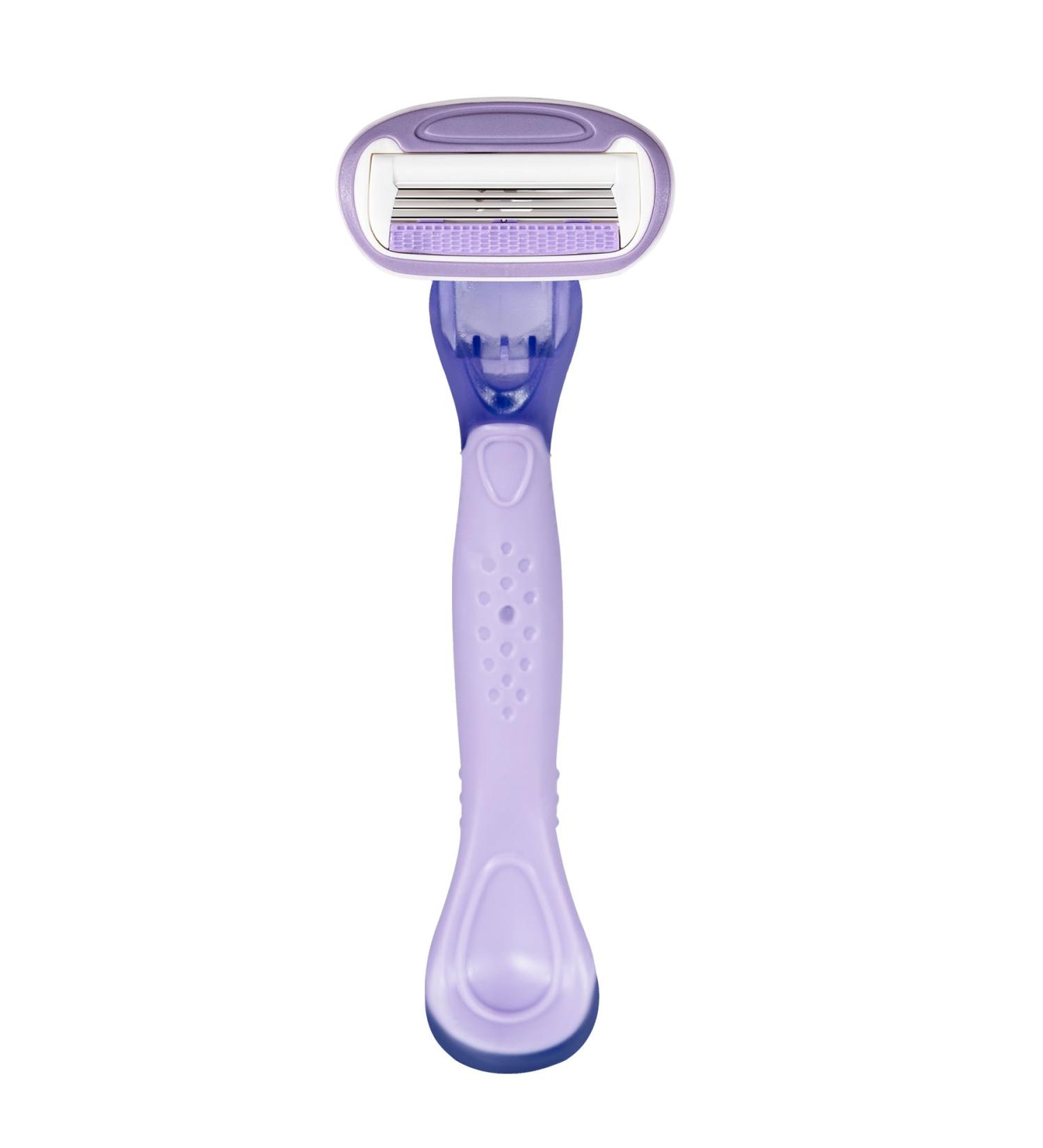 BonBloom Women's Razors - 4-Layer Blades Aloe Vera Strips Sensitive Skin Non-Slip Handle International Shipping - Buy Online on GoSupps.com