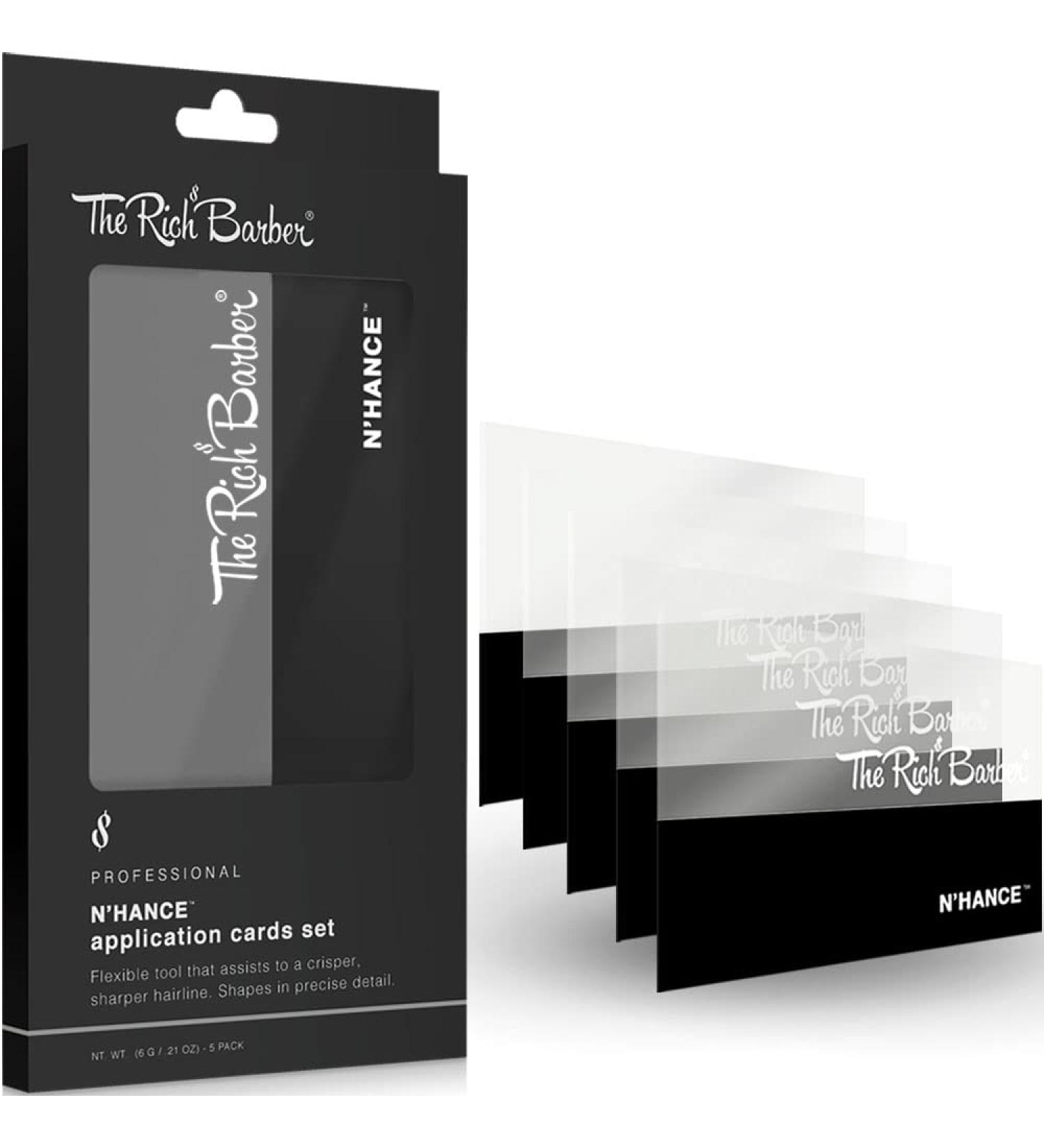 The Rich Barber N'Hance Hair Building Fiber Application Cards - 5 Pack for Hairline Enhancement | Barber & Personal Use Tool - Buy Online on GoSupps.com