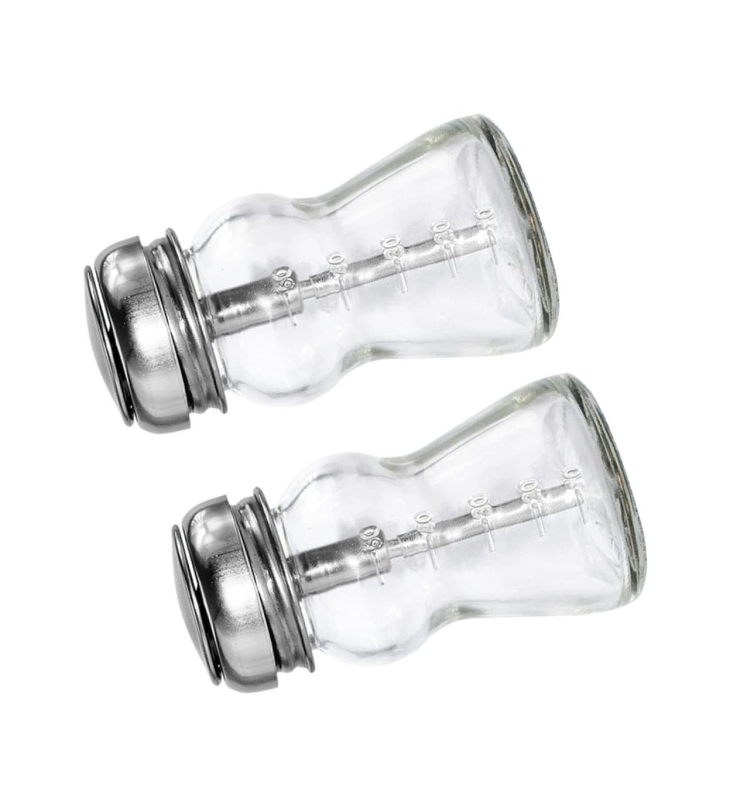  PLAFOPE PLAFOPE Set of 2 Pump Bottles for Nail Polish for Easy Application 60ml Refillable Glass Nail Polish Remover Bottle Refined Craftsmanship - Buy Online on GoSupps.com