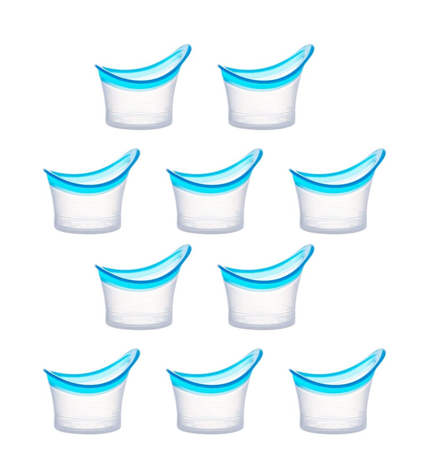 10Pcs Eye Wash Cup Eye Flush Cup Silicone & Non-Sterile Measuring Cup Daily & Bath - Buy Online on GoSupps.com