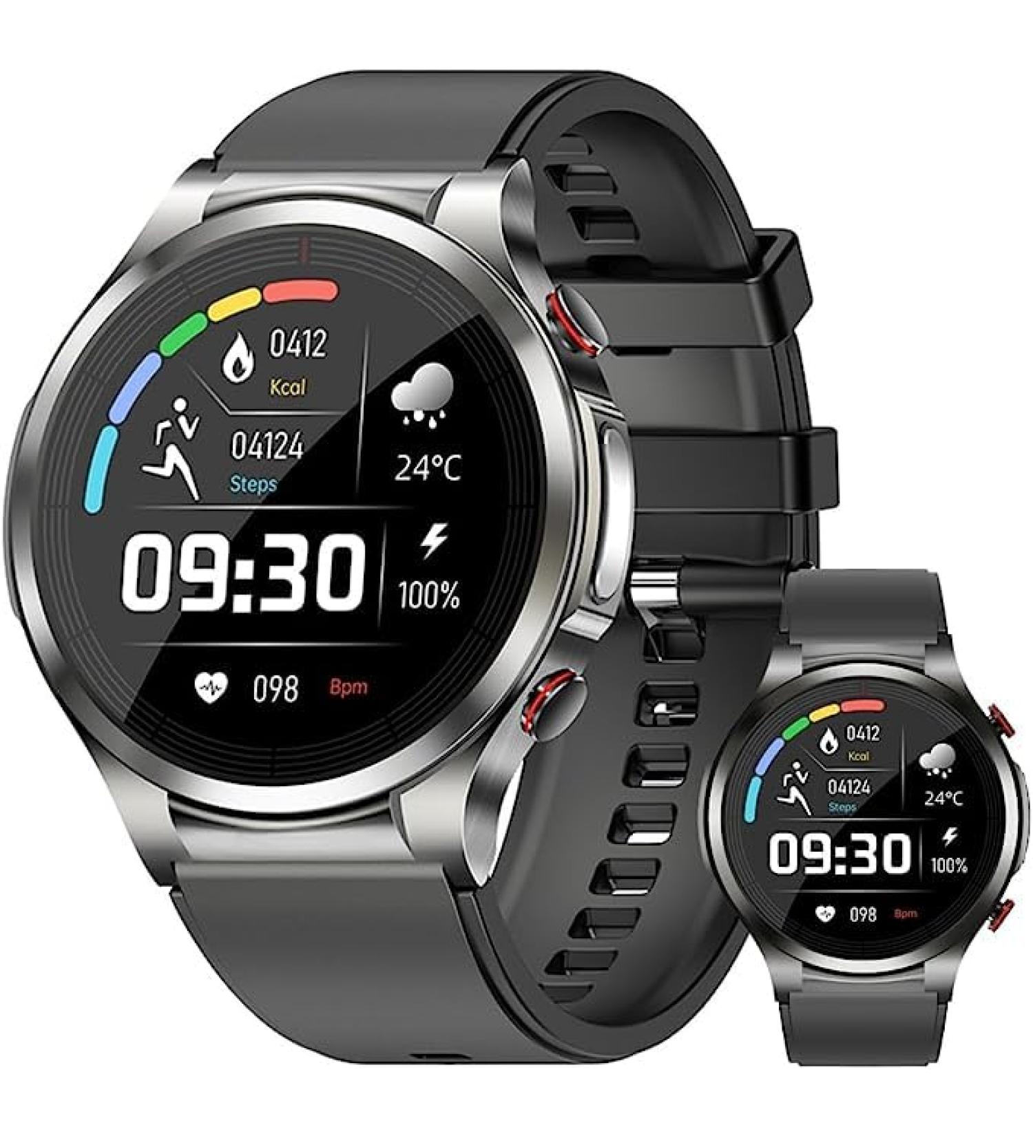 Smart Diabetic Watch: Glucose Monitor & Fitness Tracker for Men and Women - Silver - Buy Online on GoSupps.com