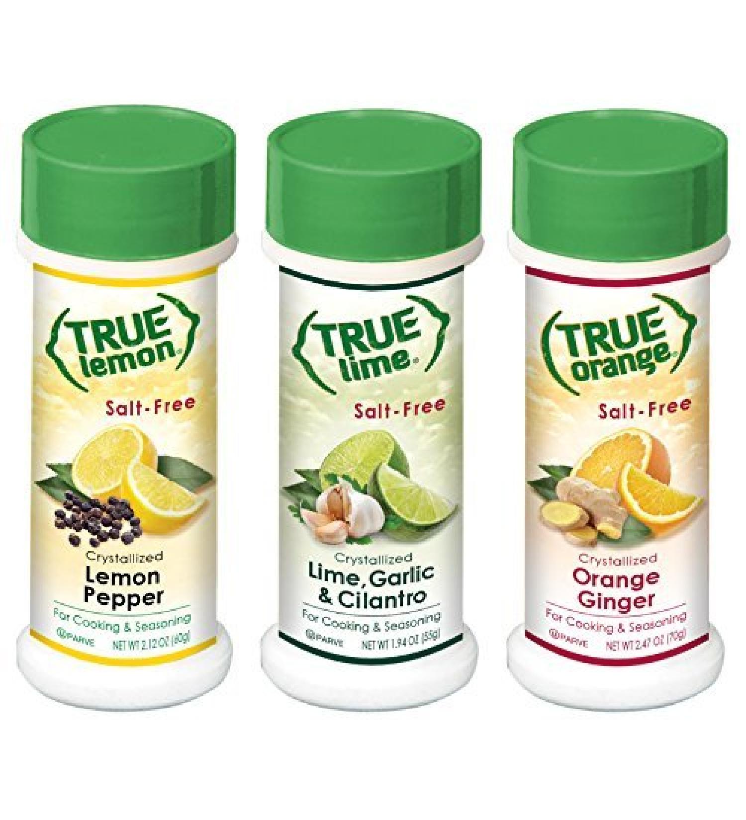 True Lemon Pepper Orange Ginger Lime Garlic Cilantro Spice Shaker Kit - All Natural Seasoning Blend - Buy Online on GoSupps.com