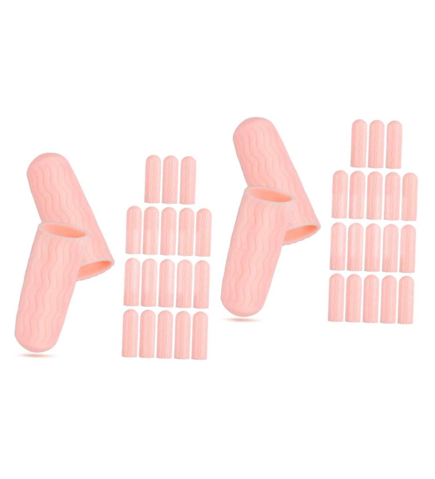 Buy FOMIYES 20 Pairs Finger Protection Gel Gloves | Finger Sleeves for Women & Men | Fingertip Protectors & Nail Covers - International Shipping Available - Buy Online on GoSupps.com