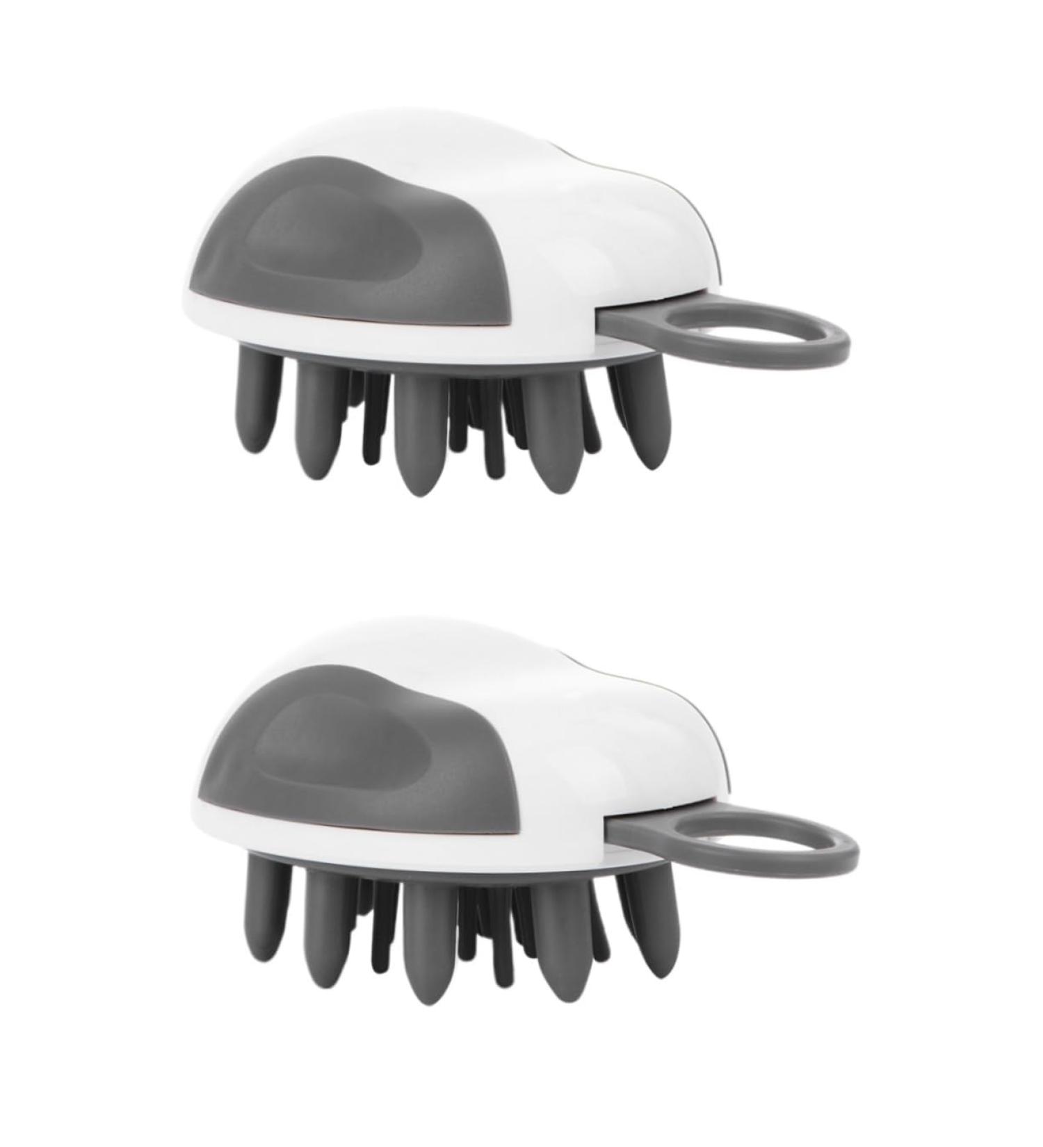 Beavorty 2 STK Silicone Hair Shampoo Brush - Scalp Massage Device for Itching Relief & Deep Cleaning - Buy Online on GoSupps.com
