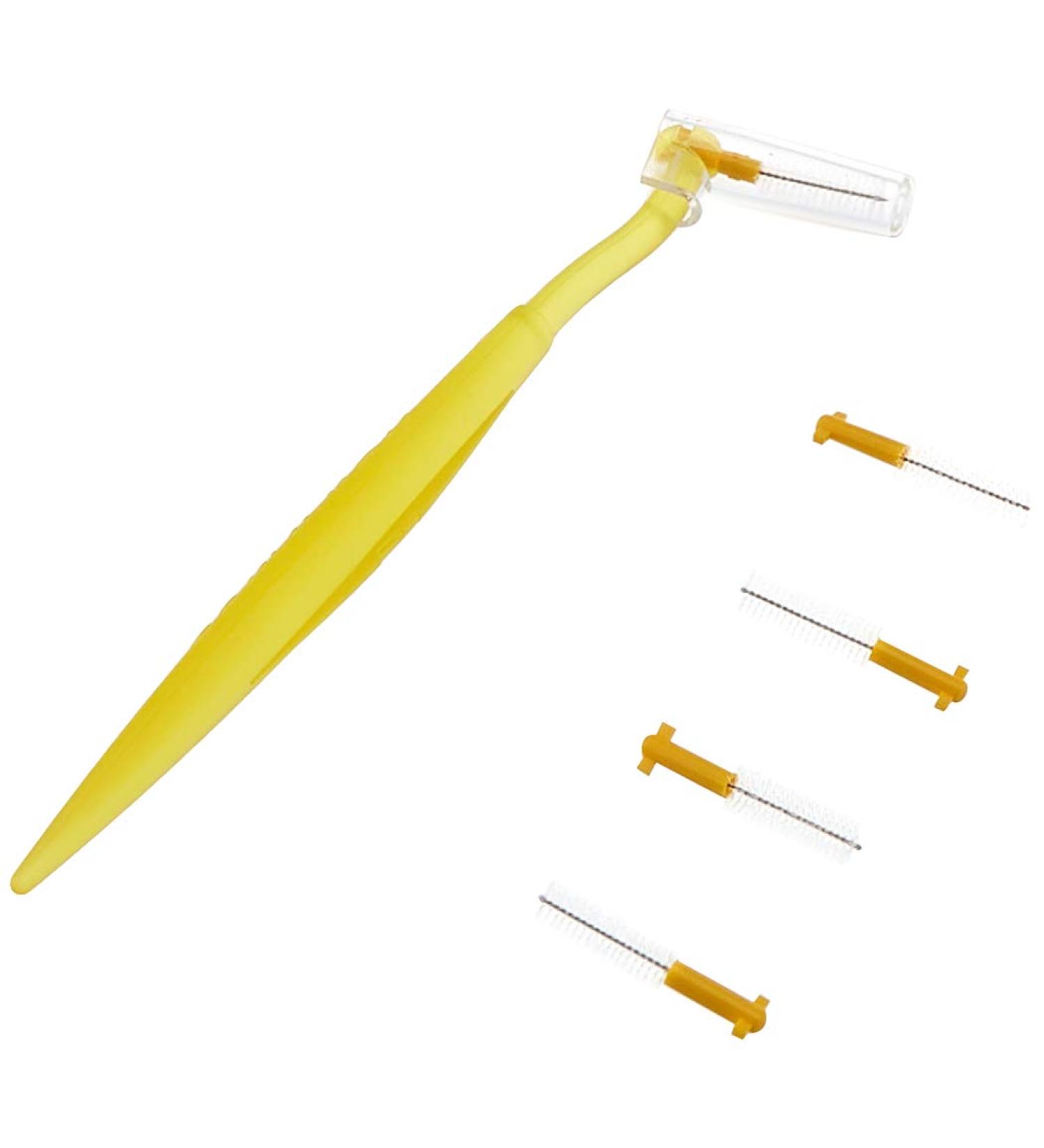 Curaprox Interdental Brushes Set (0.9 mm) - 5 Brushes + 1 Holder for Effective Cleaning of Interdental Spaces - CPS Prime 09 - Buy Online on GoSupps.com