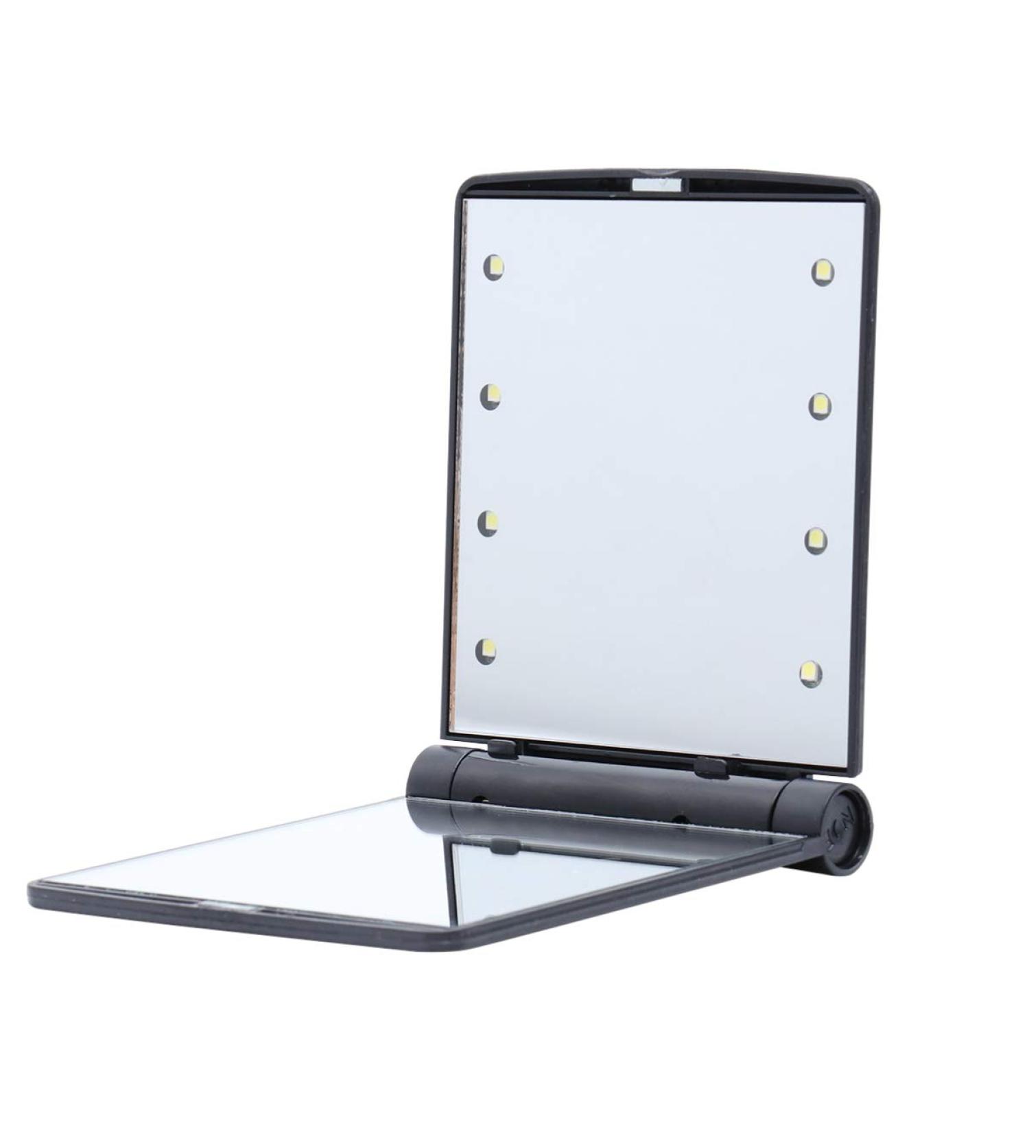 Makeup Vanity Mirror Double Sided Mirror Mini Mirror Compact Led Mirror Folding Comestic Mirror Double-sided Makeup Mirror Portable Light Mirror - Buy Online on GoSupps.com