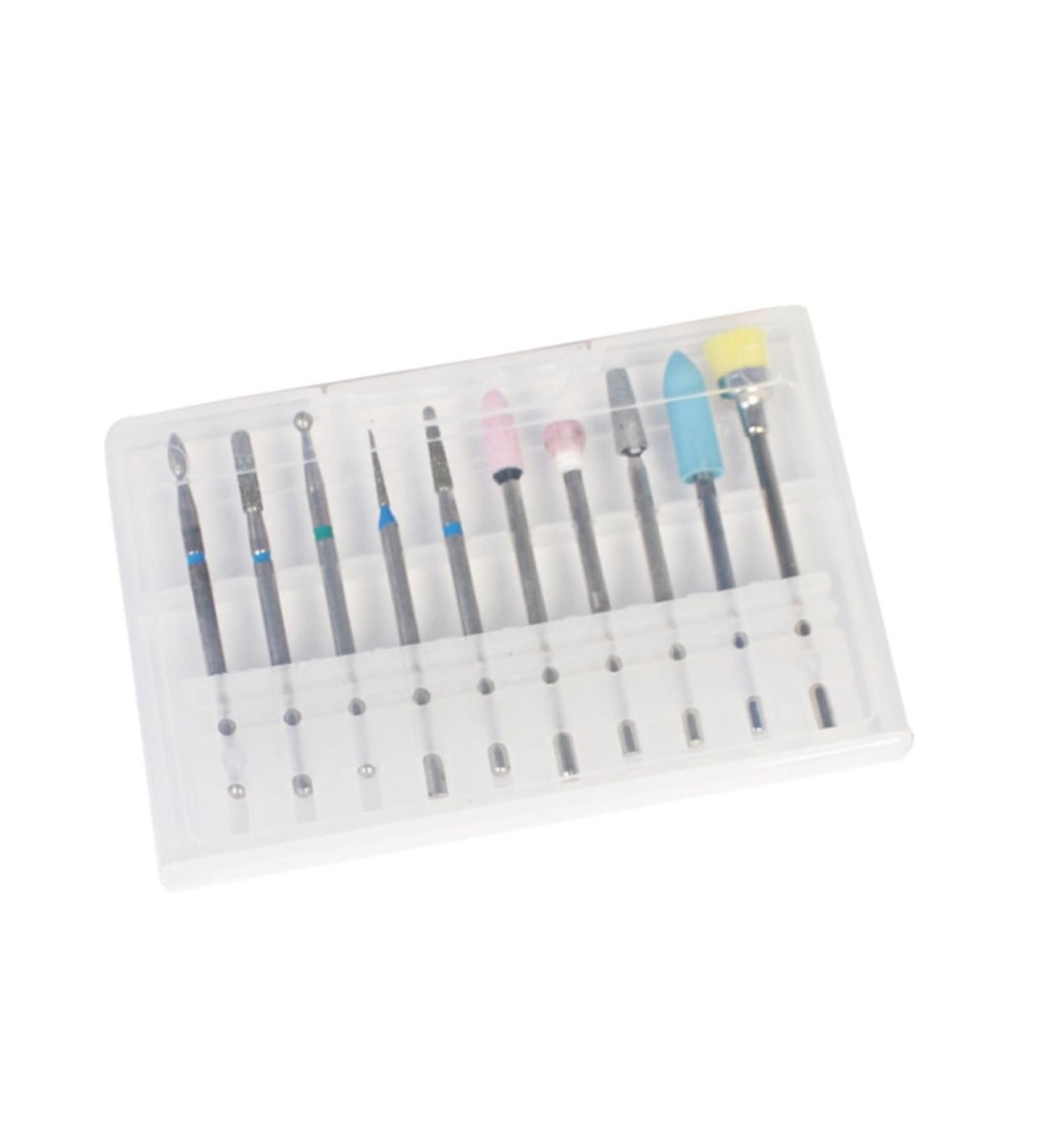 Beavorty nail drill kit ceramic nail drill bit diamond nail drill bit manicure drill bits diamond cuticle nail bits nails drill bits nail painting kit nail drill tool alloy grinding head medium Picture 1 - Buy Online on GoSupps.com