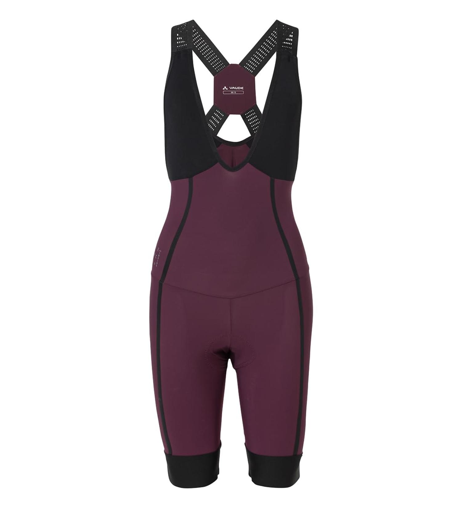 VAUDE Women's Furka Bib Tights 38 Slim Cassis - Premium Outdoor Legwear for All Seasons | International Shipping Available - Buy Online on GoSupps.com