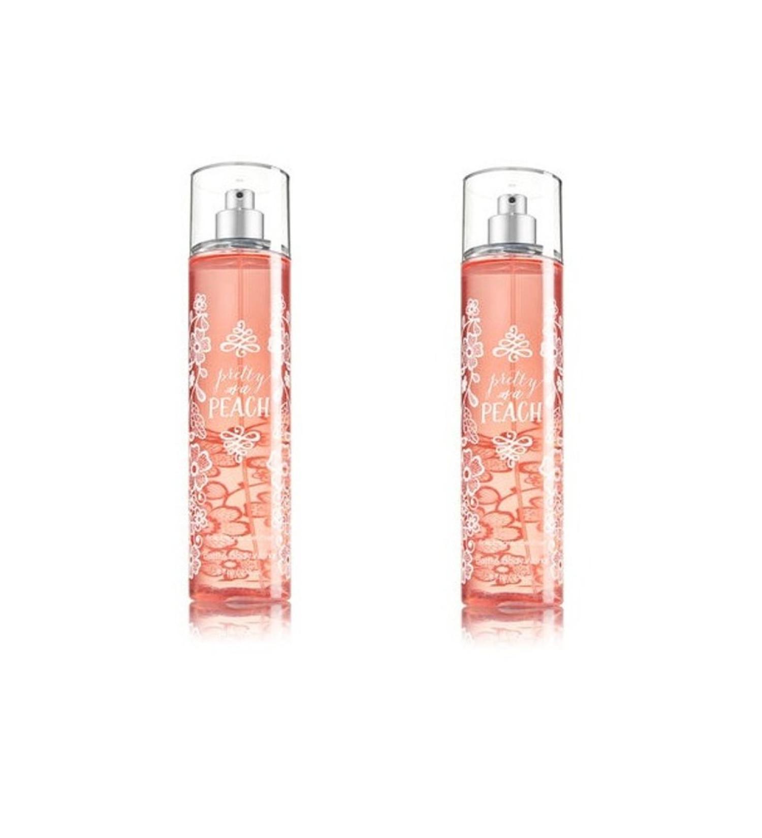 Bath & Body Works Pretty As Peach Fine Fragrance Mist Pack of 2