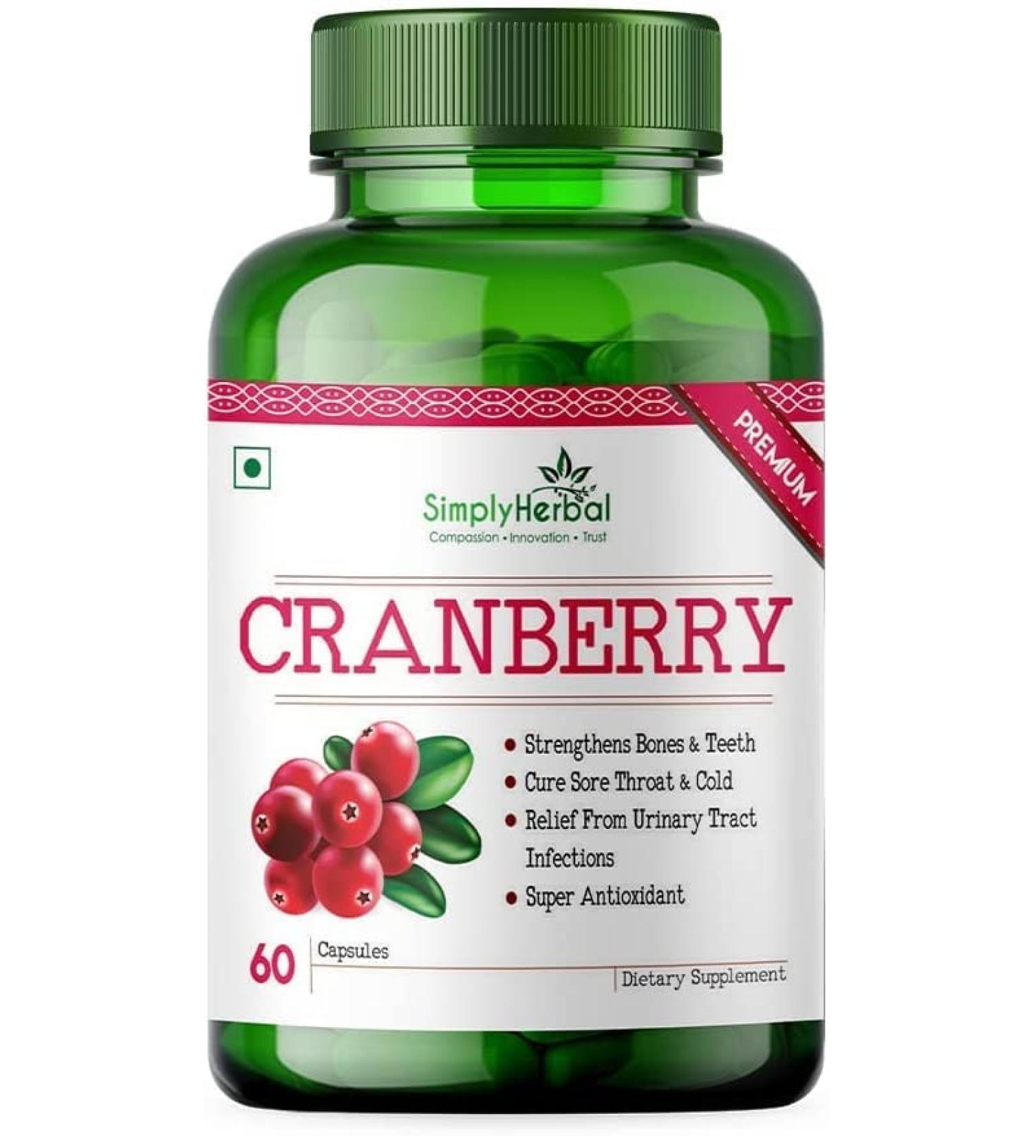Puu D Mannose Cranberry Extract Capsules 800mg with Probiotics & Antioxidants - UTI Relief for Women & Men | 60 Capsules - Buy Online on GoSupps.com