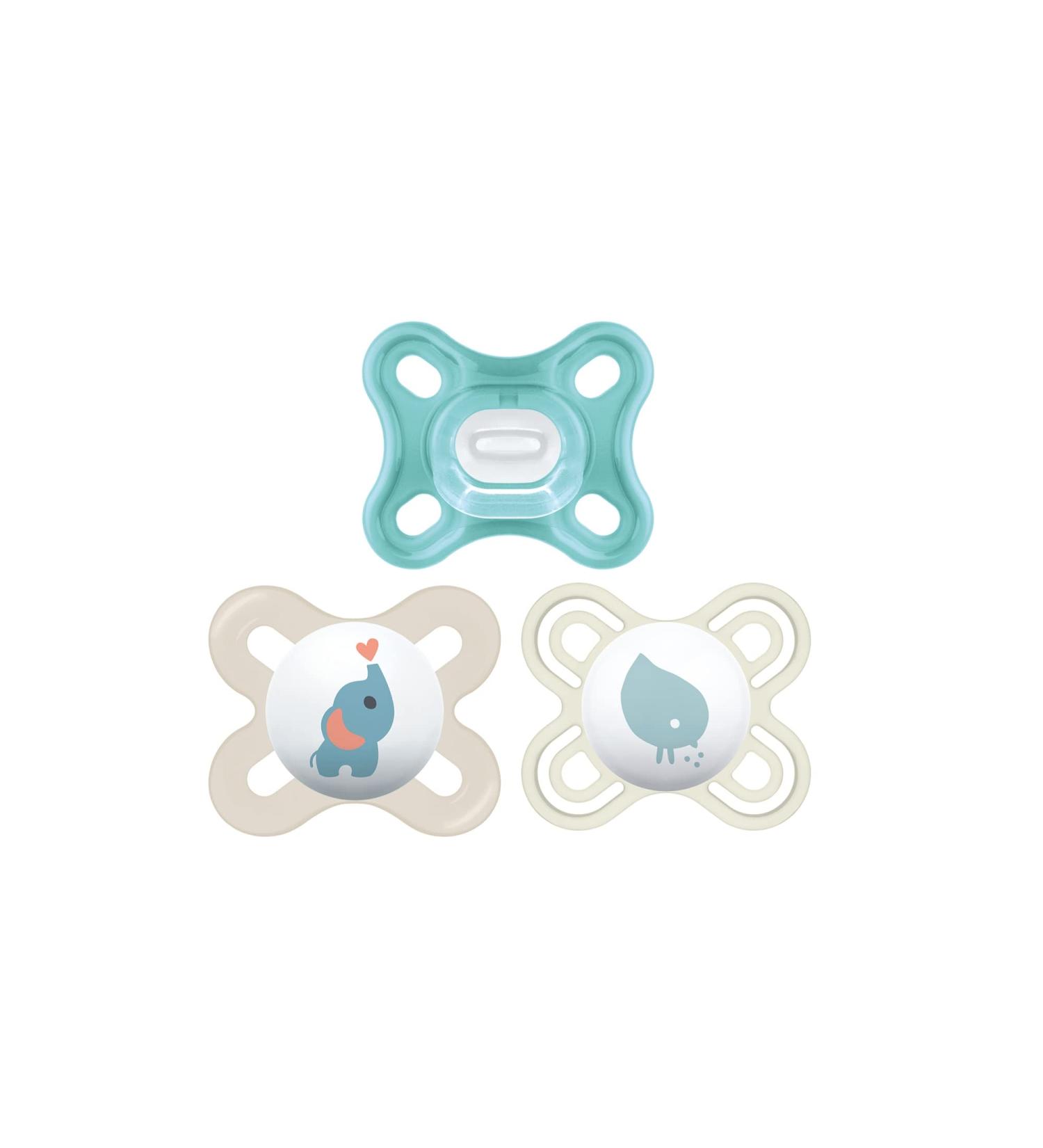 MAM Pacifier Newborn Variety Pack - Best Pacifier for Breastfed Babies 0-3 Months - Unisex 3-Pack - Buy Online on GoSupps.com