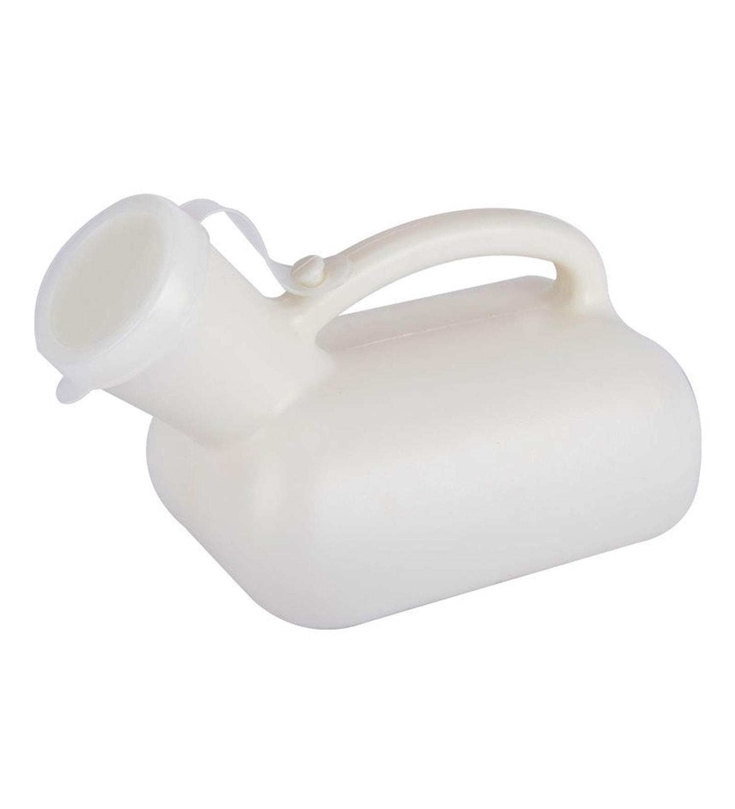 Male Urinal Bottle Urinals for Men Thick Firm Portable Urinal Urine Collection(White) - Buy Online on GoSupps.com