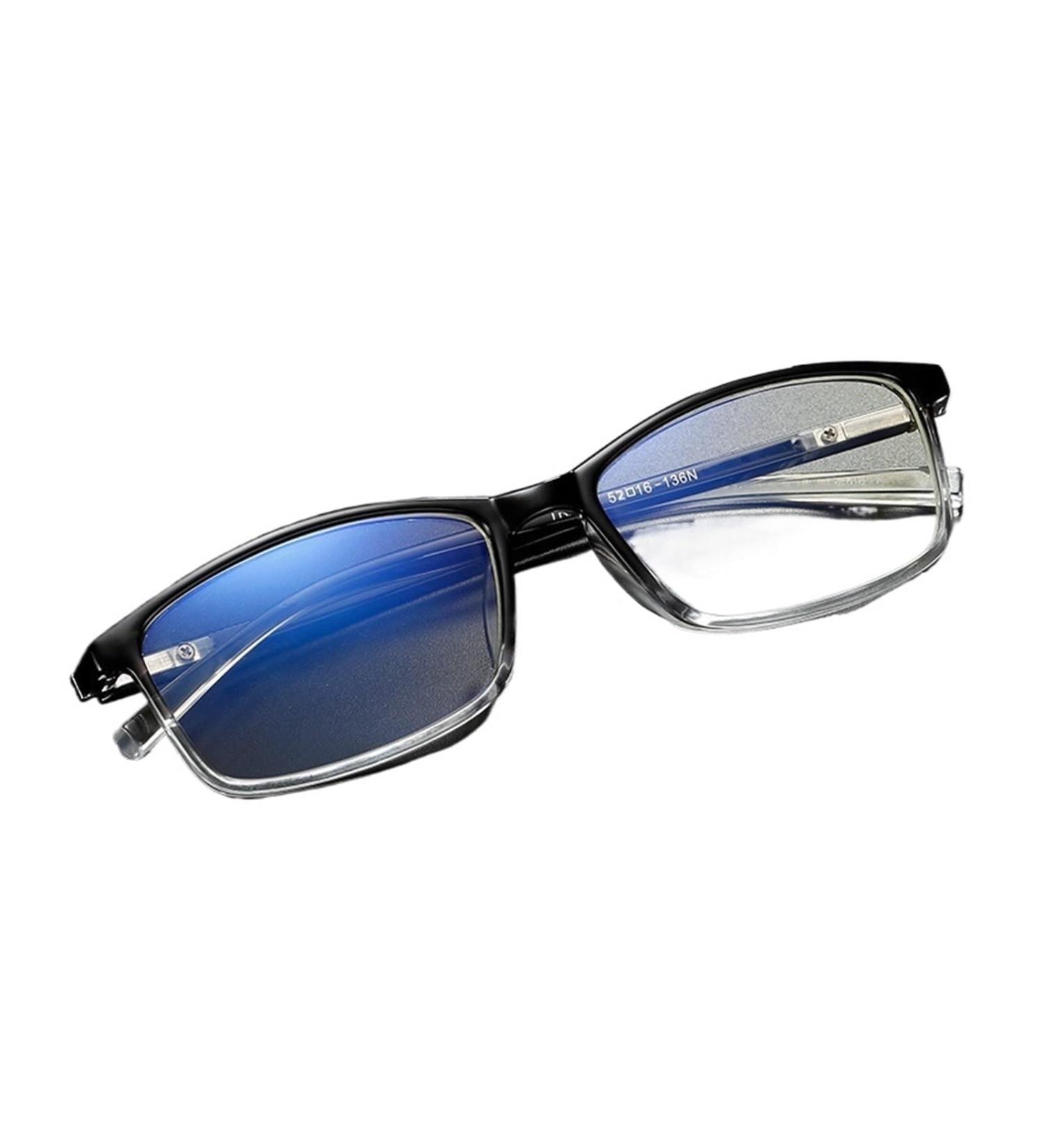 Buy Iynwbjts 2821 High Myopia Grooves - 100 to 600 Degrees Stylish Black & Transparent Design - Buy Online on GoSupps.com