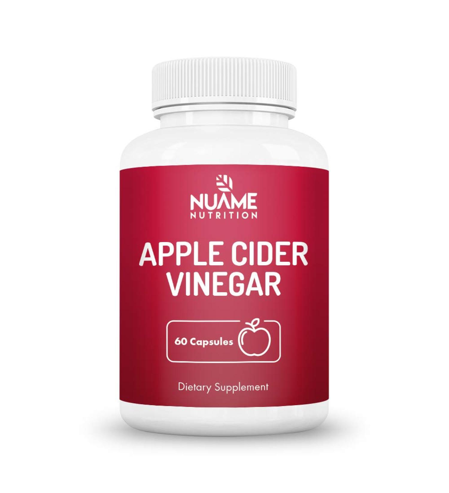 Apple Cider Vinegar Supplement Capsules - 1300mg Extra Strength for Weight Loss & Detox - All Natural Vegan Diet Metabolism Booster - Buy Online on GoSupps.com