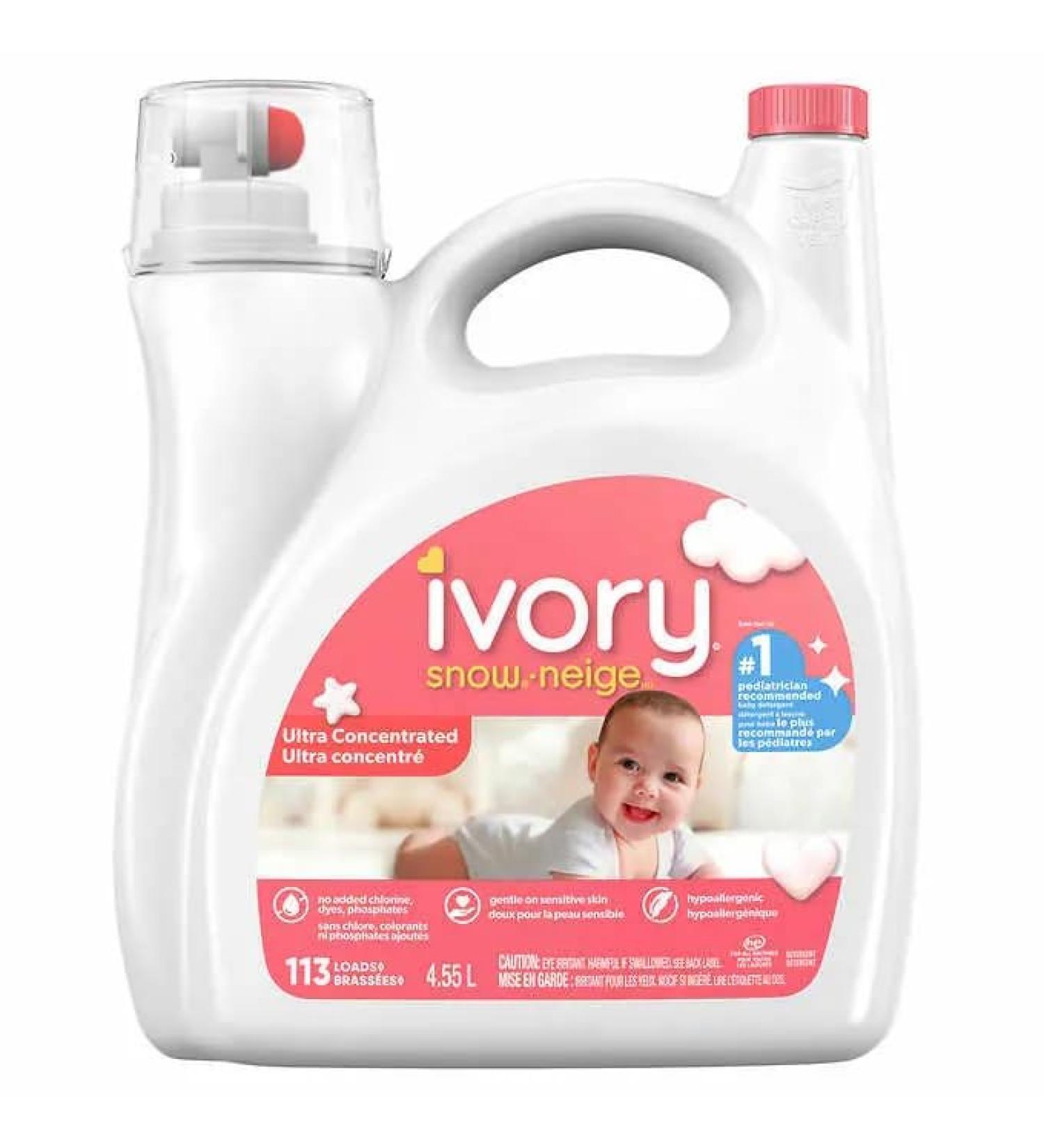 Ivory Snow Liquid Laundry Detergent 113 wash Loads