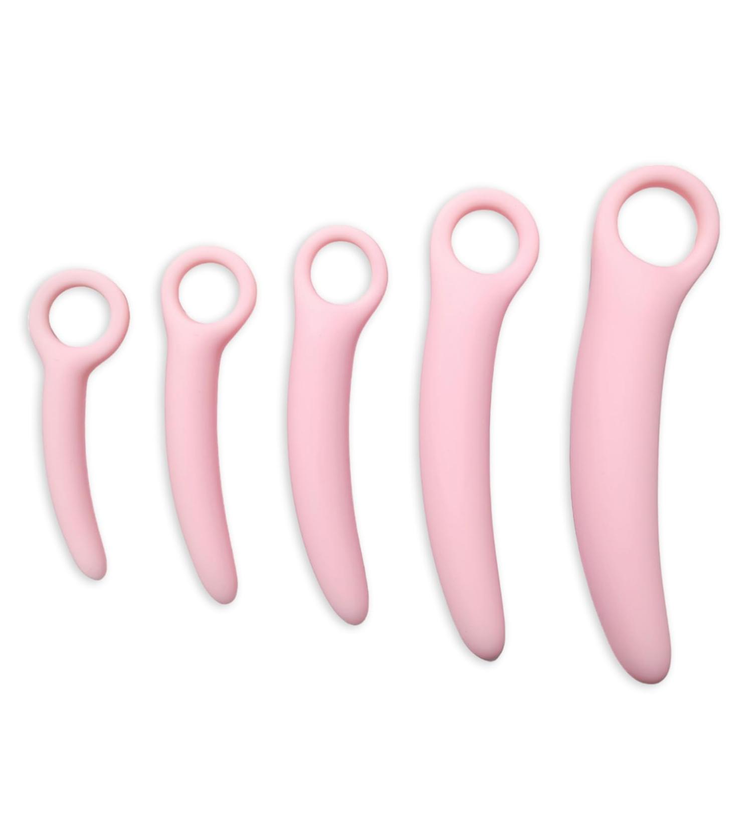 5-Pack Silicone Pelvic Floor Muscle Dilator Trainer Set for Women | Strengthen & Support Pelvic Health - International Shipping Available - Buy Online on GoSupps.com