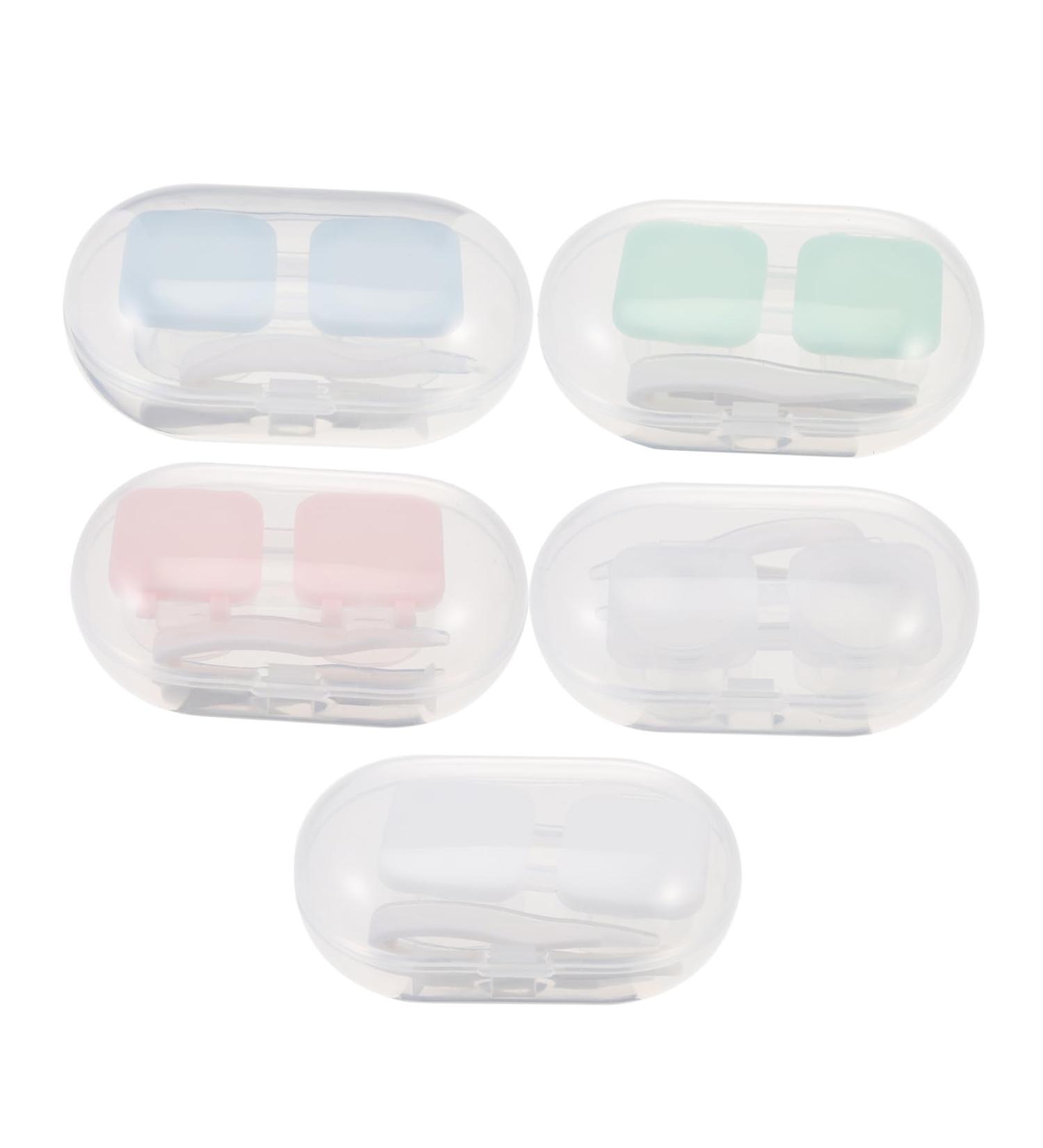 Buy Healvian 5 Sets Push Glasses Case & Contact Lens Container - Durable PP Holder for Travel - Shop Internationally! - Buy Online on GoSupps.com