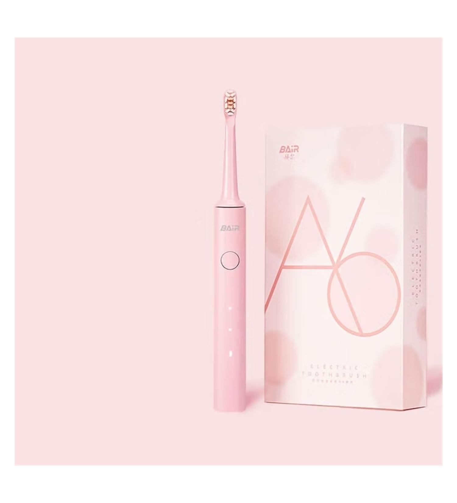 BAIR A6 Smart Electric Toothbrush - Rechargeable Sonic Vibration for Adults | Daylight White & Peach Options | International Shipping Available - Buy Online on GoSupps.com