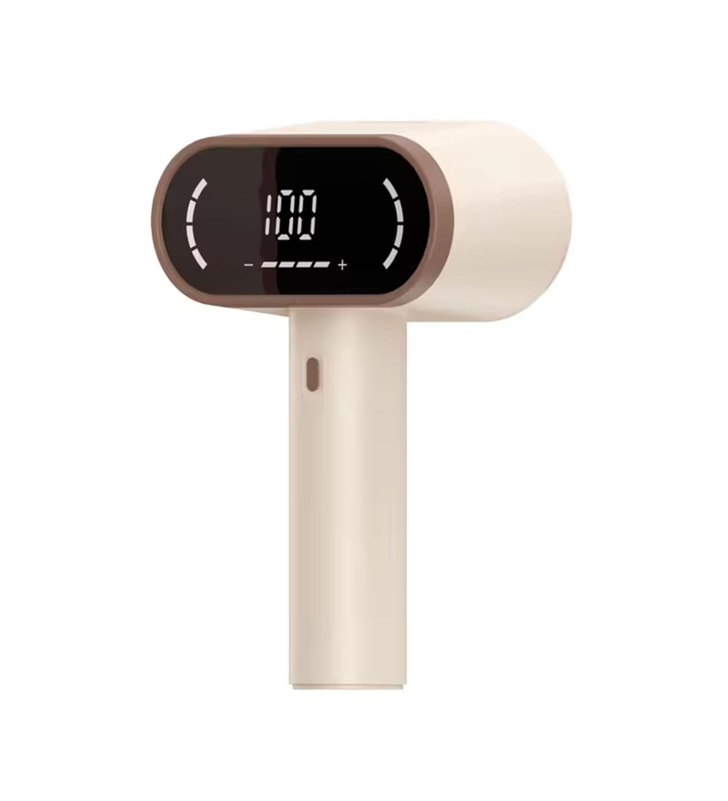 Rechargeable Lint Shaver - Dual Motor Fabric Defuzzer with 12-Leaf Blades Digital Display & 4 Speeds for Clothes & Sofas (Cream - Buy Online on GoSupps.com